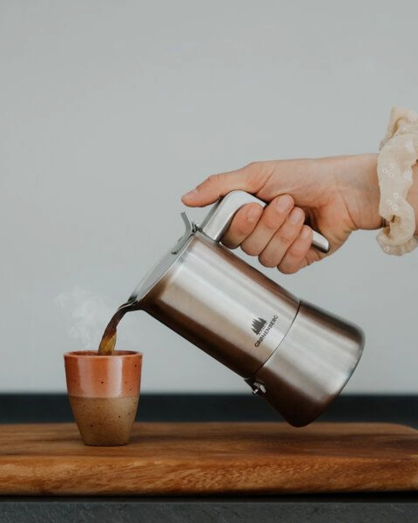 GROENENBERG Edelstahl Espressokocher 6 Tassen (300 ml) – Ansicht 3