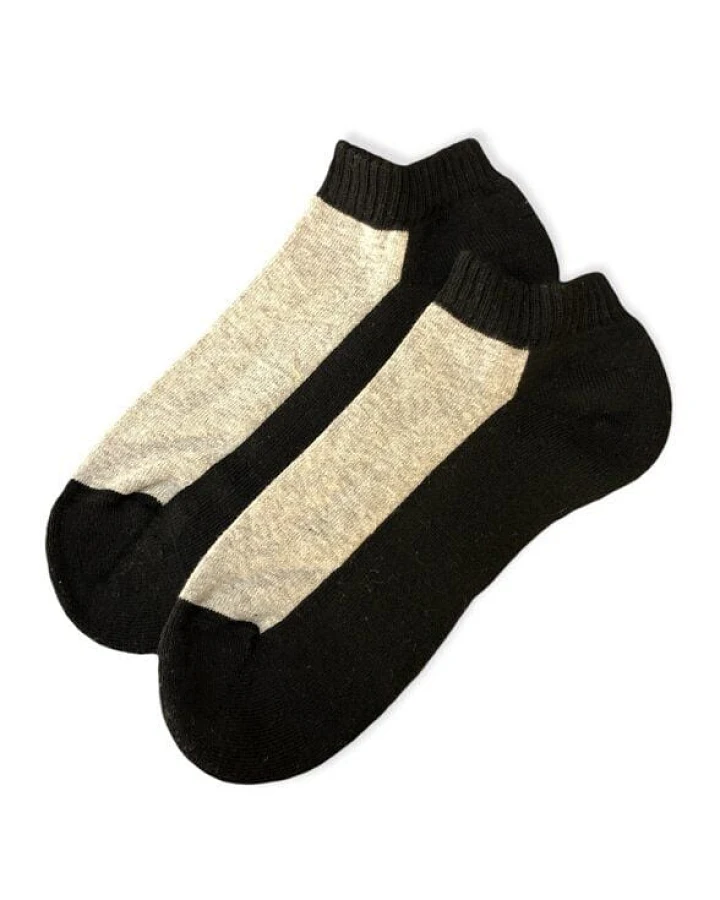 Bulus organic Textilien GmbH Sneakersocken, schwarz-grau