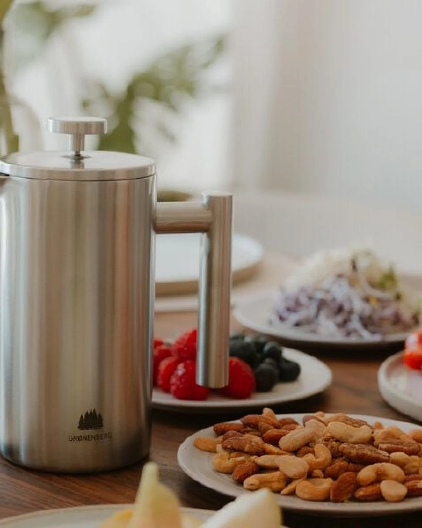 GROENENBERG Edelstahl French Press 0,35 - 1 Liter – Ansicht 3