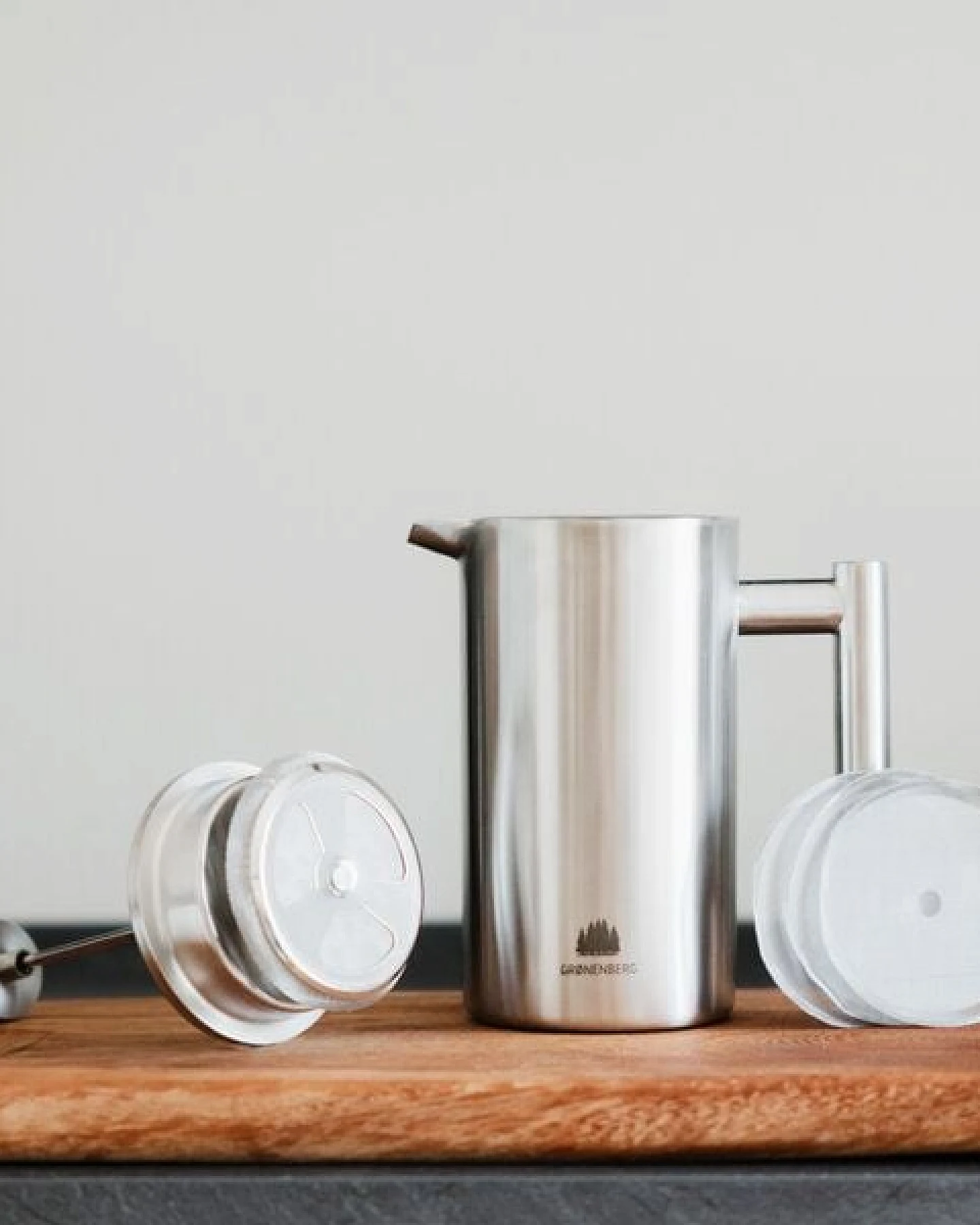GROENENBERG Edelstahl French Press 0,35 - 1 Liter – Ansicht 4