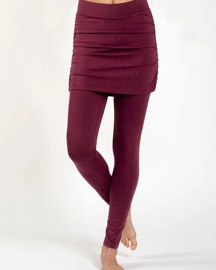 Magadi Yoga Leggings LARA mit Rock aus Naturmaterial
