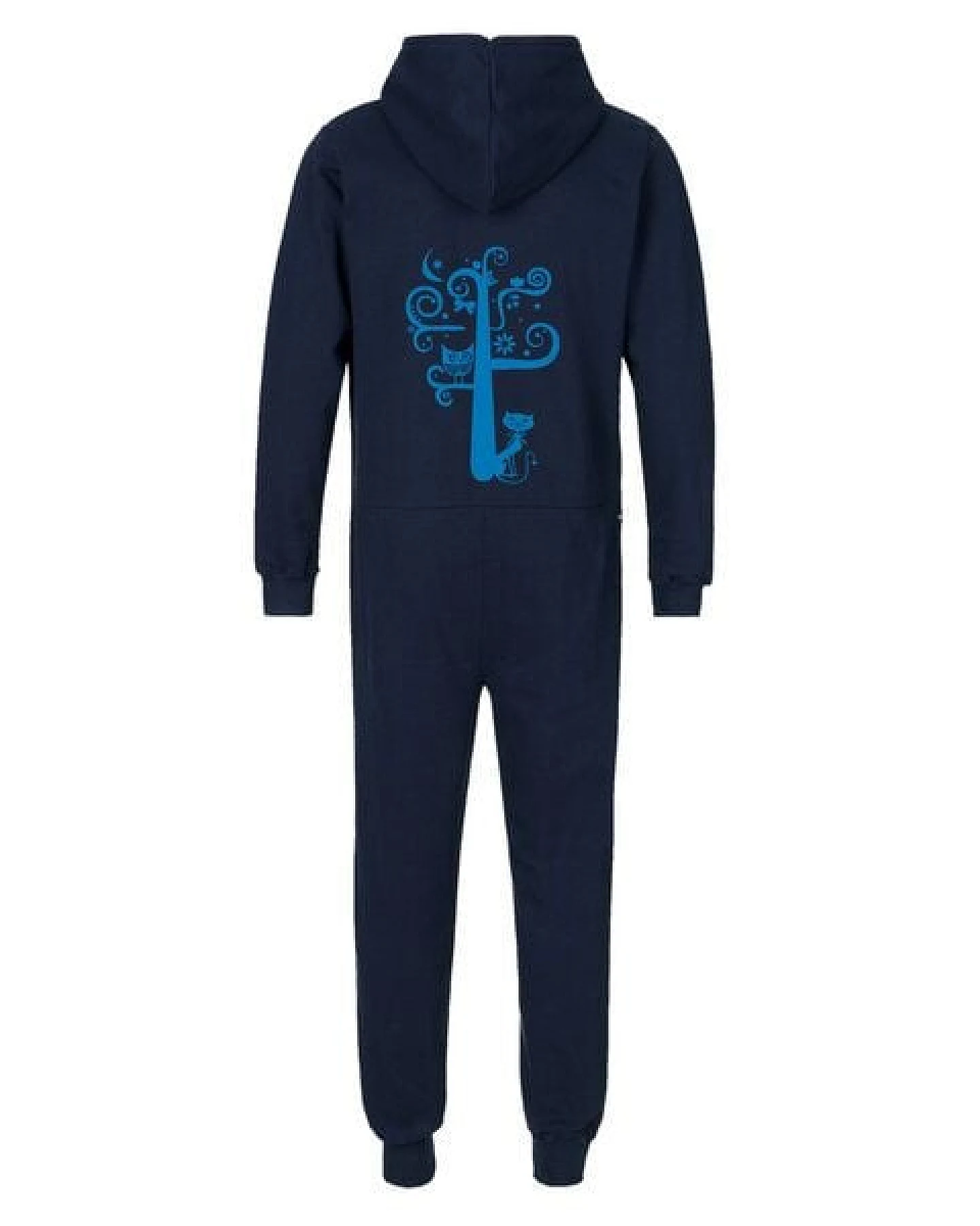 HANDGEDRUCKT "Nighttimetree" Jumpsuit für Erwachsene aus Biobaumwolle (kbA) – Ansicht 4