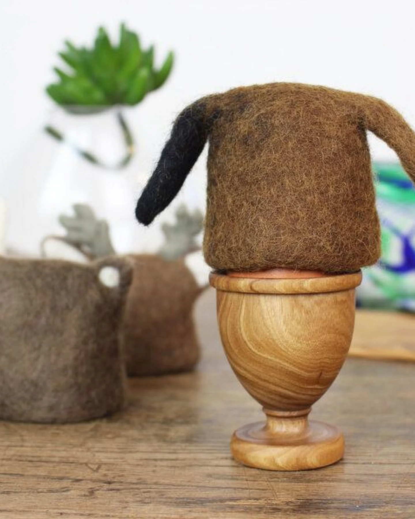 Mitienda Shop Eierwärmer Tiermotiv Hund aus Filz – Ansicht 2