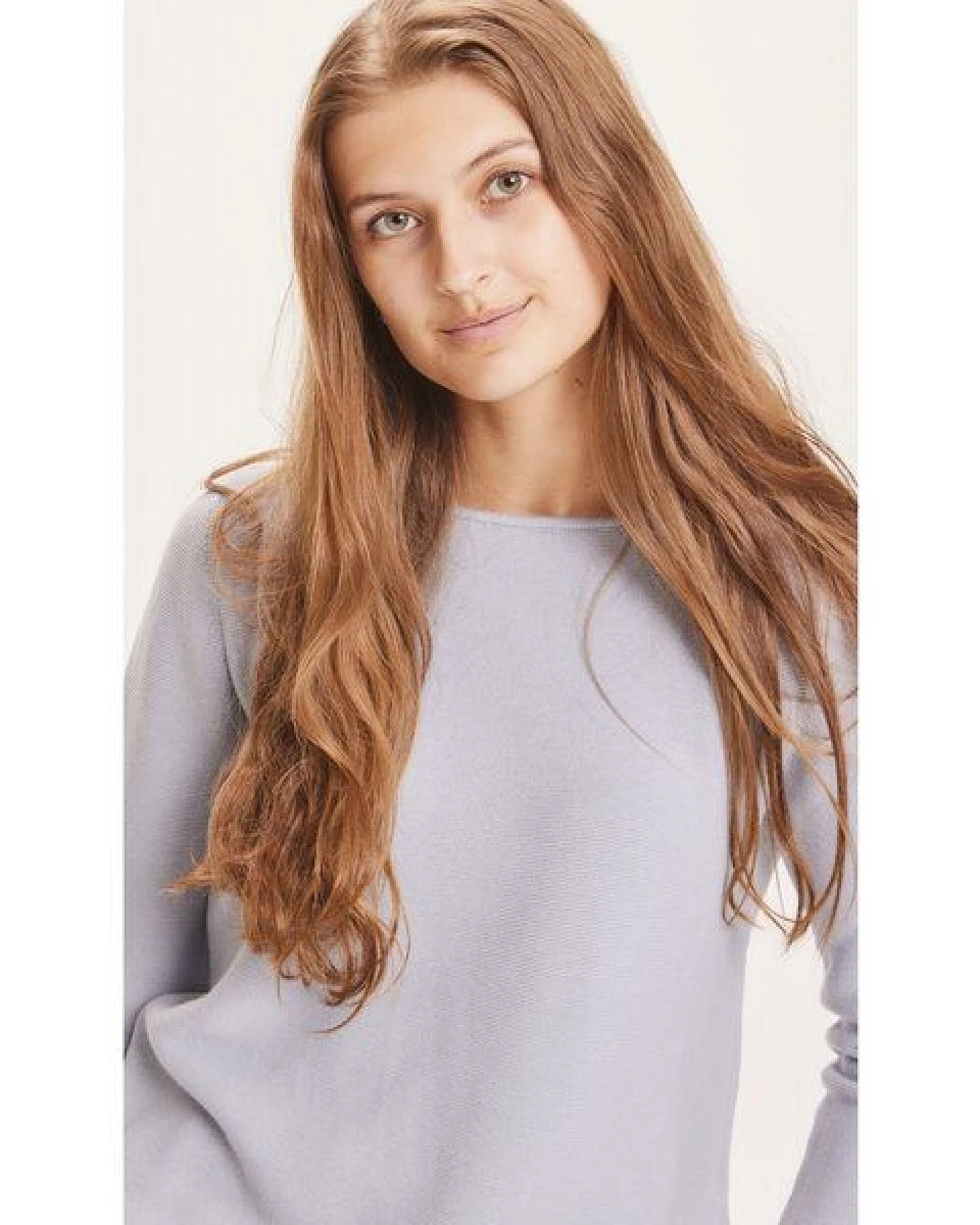 KnowledgeCotton Apparel Strickpullover Myrthe mit U-Boot Ausschnitt - aus Biobaumwolle – Ansicht 4