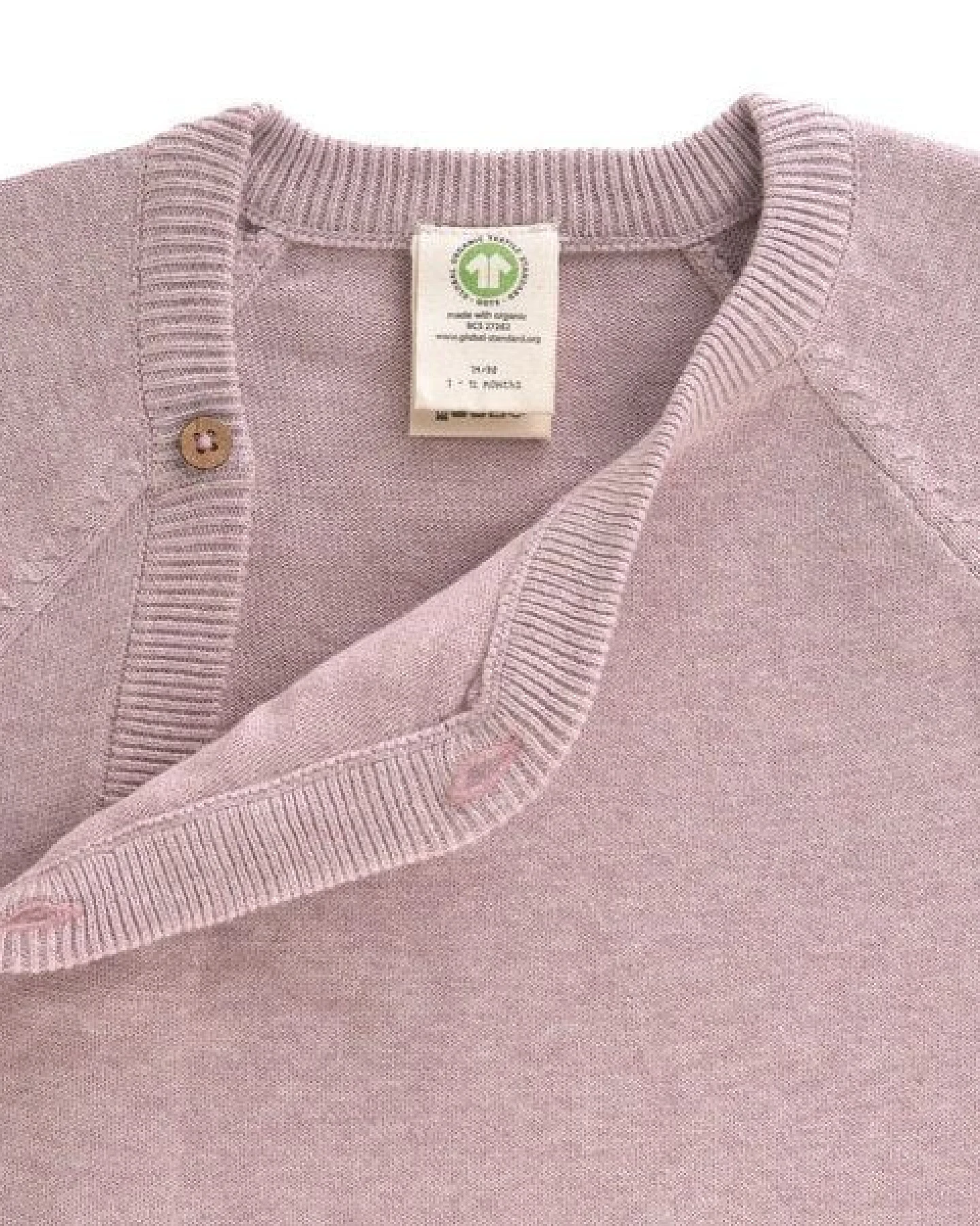 Lässig Baby Pullover - Kimono GOTS, Knitted Garden Explorer traumhaft weich – Ansicht 3