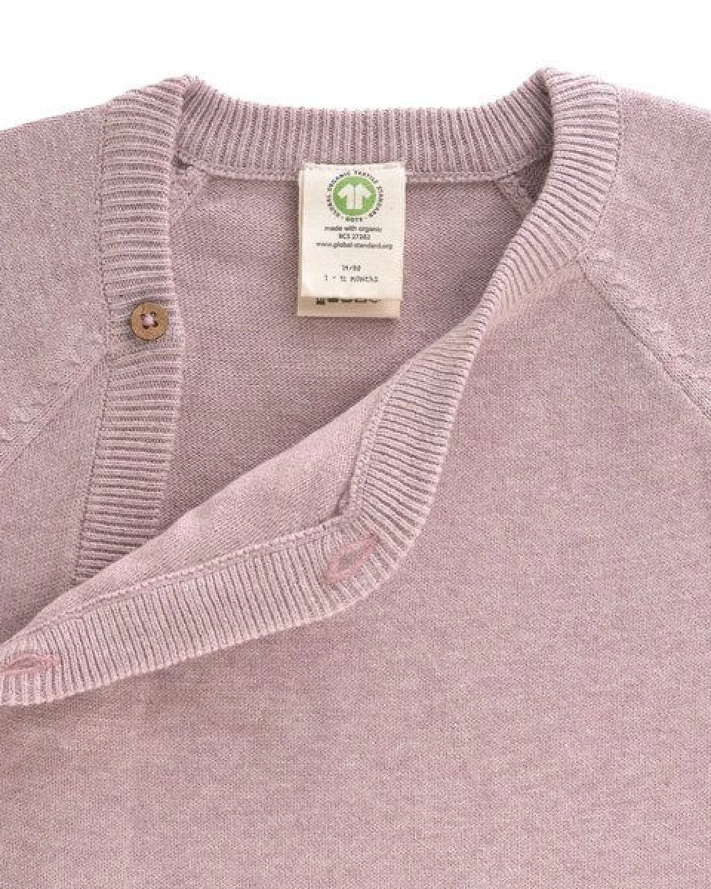 Lässig Baby Pullover - Kimono GOTS, Knitted Garden Explorer traumhaft weich – Ansicht 3