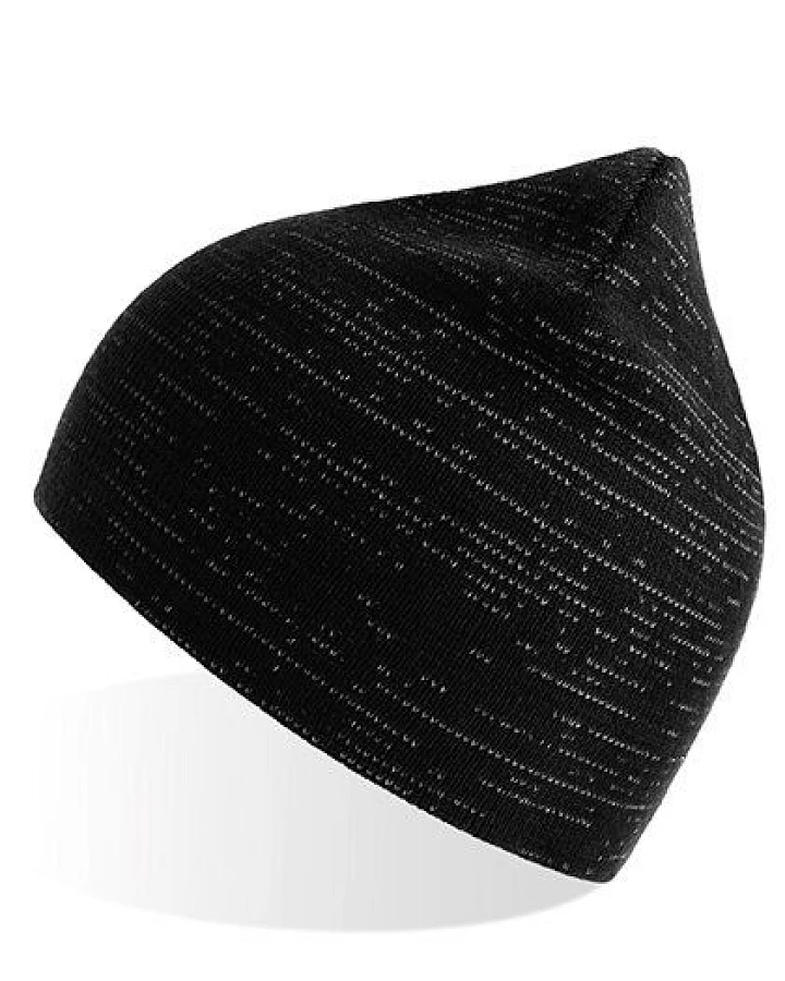 Atlantis Headwear Atlantis Shine Beanie Mütze recyceltes (rPet) Polyester mit Reflexfäden