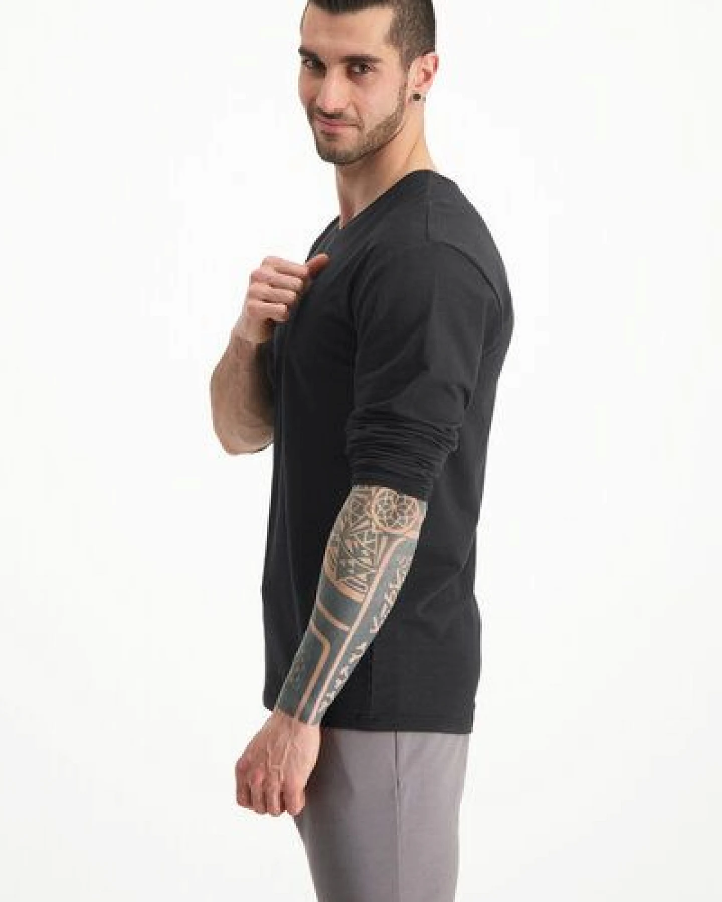 Renegade Guru Herren Langarm Shirt Rudra – Bambus und Bio-Baumwolle – Ansicht 3