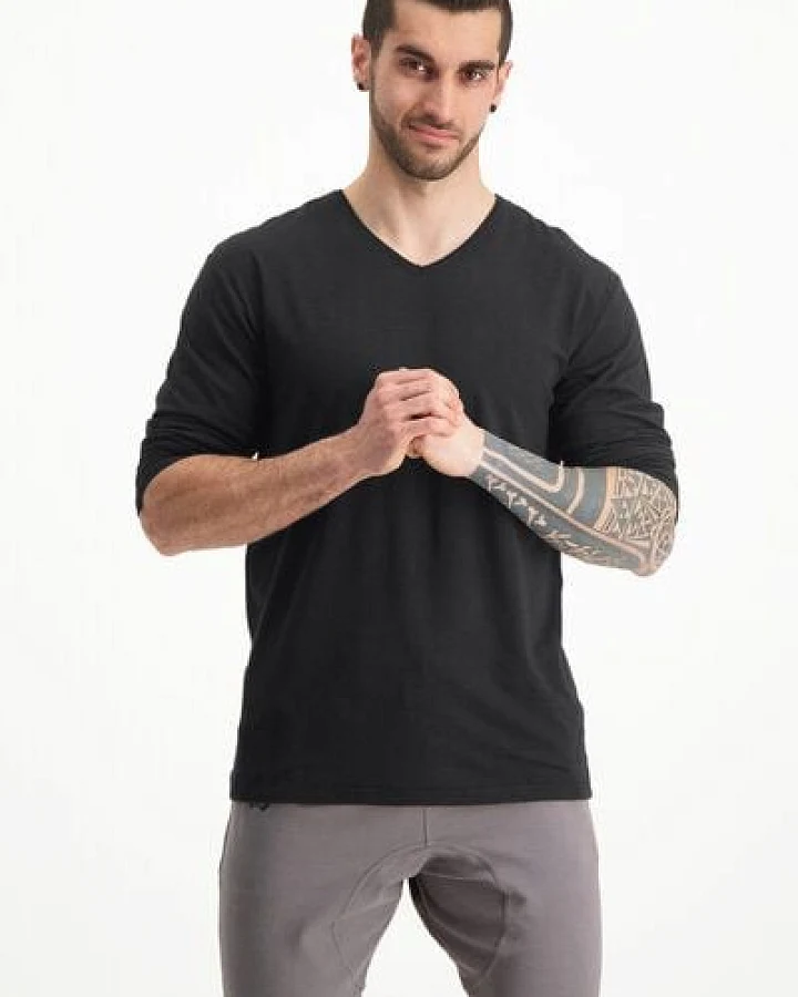 Renegade Guru Herren Langarm Shirt Rudra – Bambus und Bio-Baumwolle