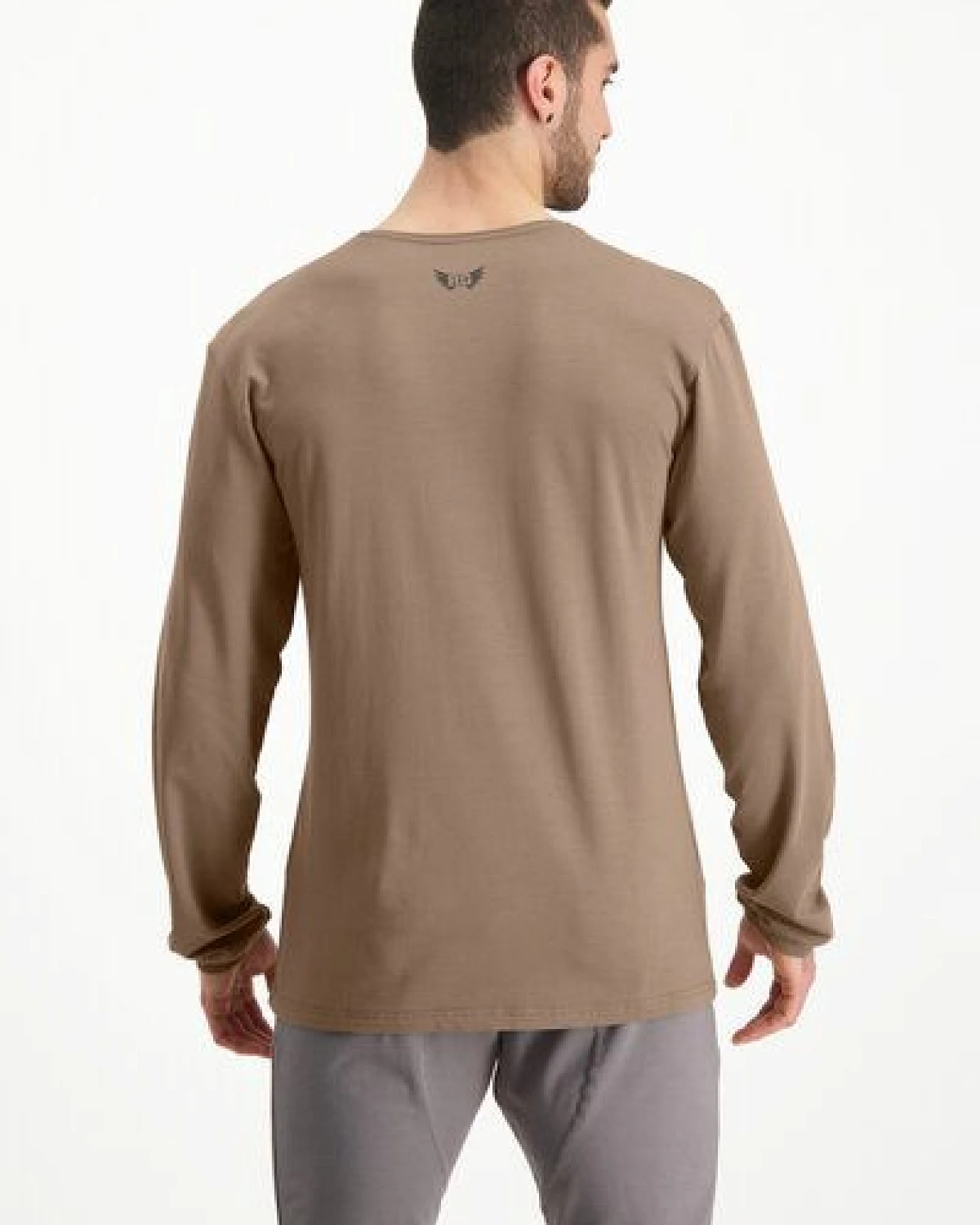 Renegade Guru Herren Langarm Shirt Rudra mit Zen Print – Bambus und Bio-Baumwolle – Ansicht 3