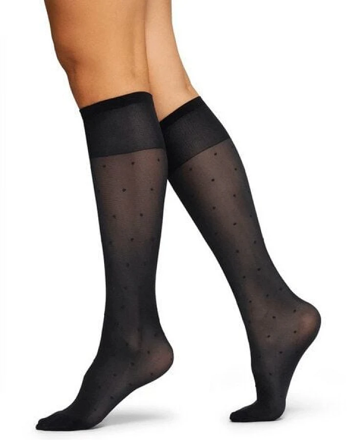 Swedish Stockings Kniestrümpfe Doris Dots aus Recycling-Material
