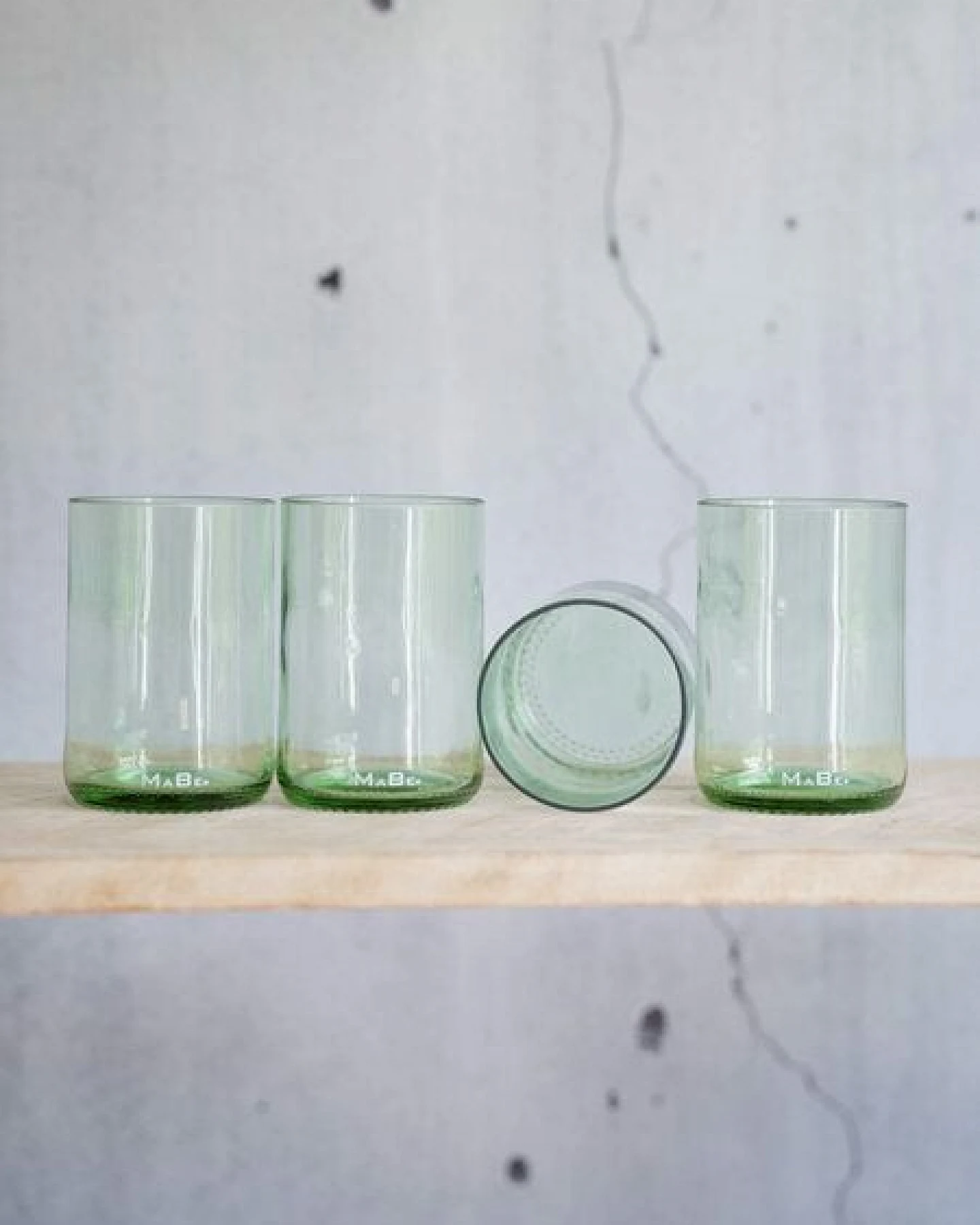 MaBe Trink Glas 450ml - witzig - clean - nachhaltig – Ansicht 2