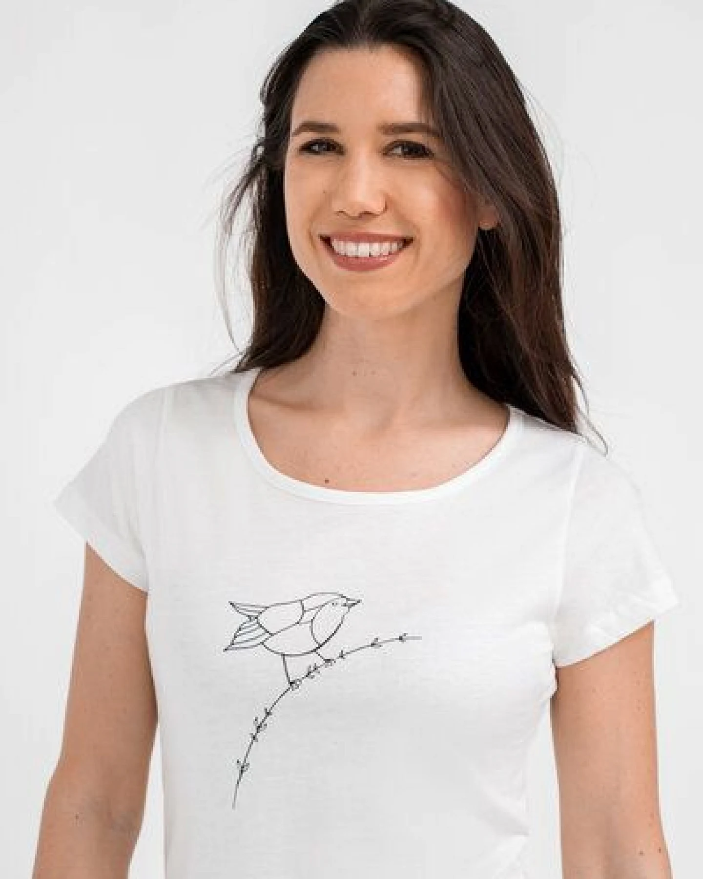 Brandless Basic Bio T-Shirt (ladies) Nr.2 Rotkehlchen GOTS 155g/m² – Ansicht 2