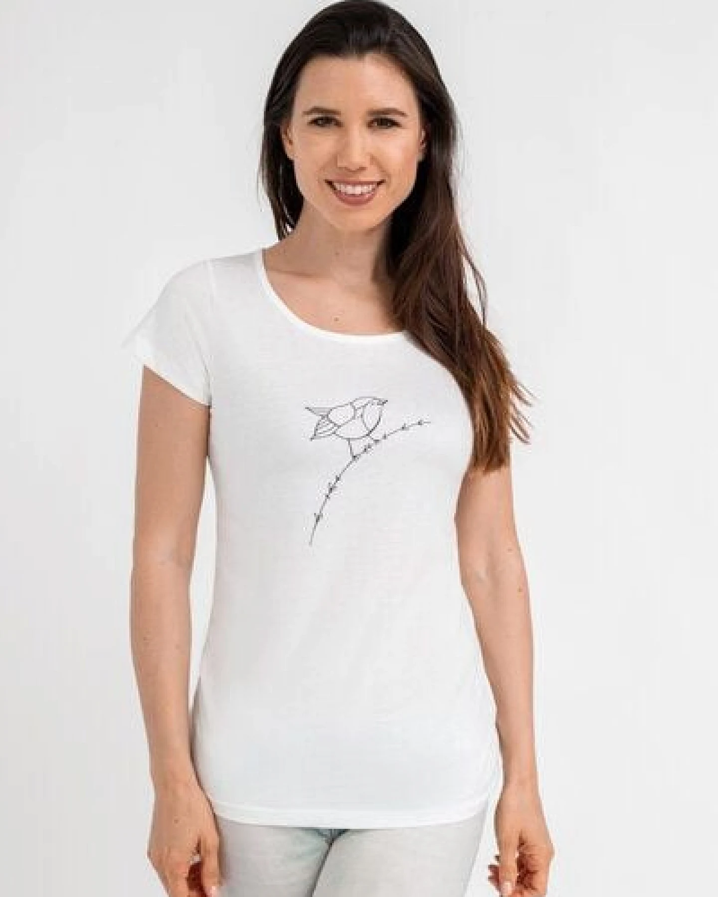 Brandless Basic Bio T-Shirt (ladies) Nr.2 Rotkehlchen GOTS 155g/m² – Ansicht 4