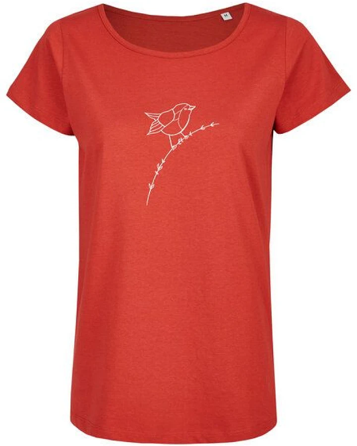 Brandless Basic Bio T-Shirt (ladies) Nr.2 Rotkehlchen GOTS 155g/m²