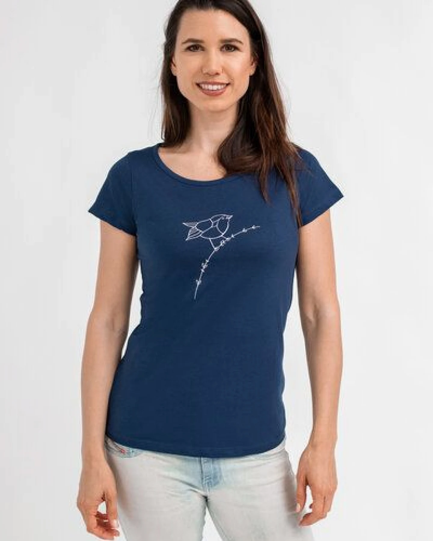 Brandless Basic Bio T-Shirt (ladies) Nr.2 Rotkehlchen GOTS 155g/m² – Ansicht 2