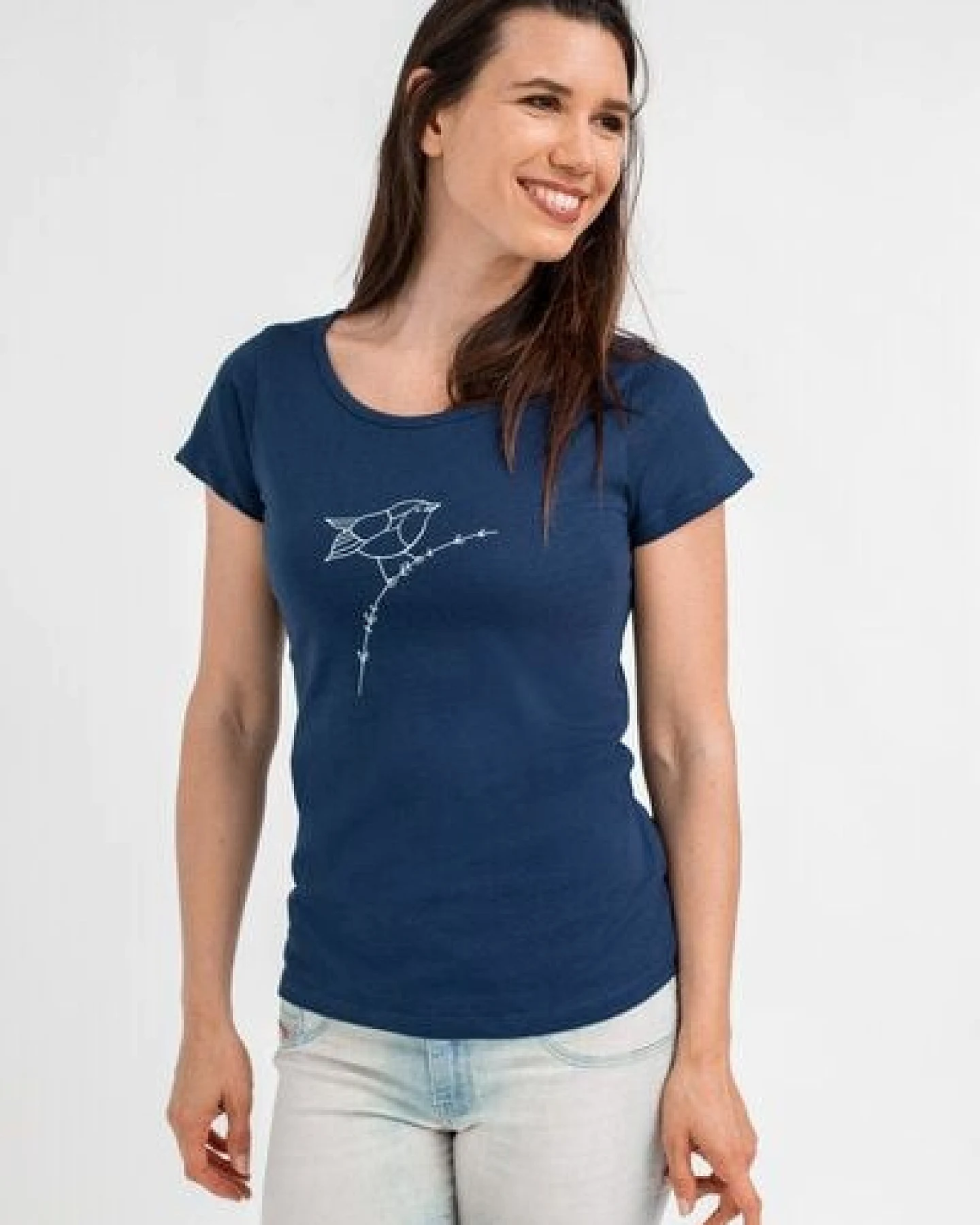 Brandless Basic Bio T-Shirt (ladies) Nr.2 Rotkehlchen GOTS 155g/m² – Ansicht 3