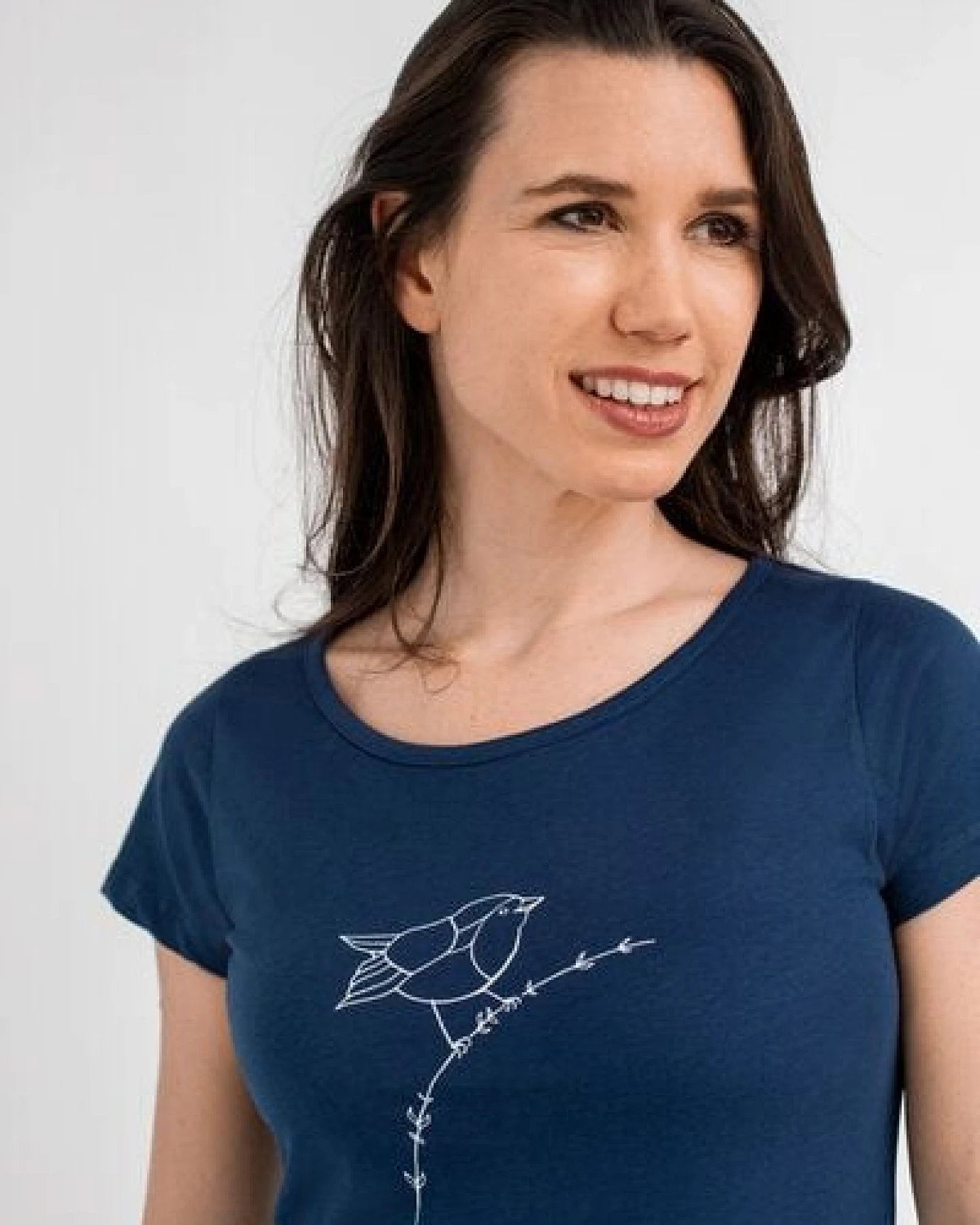 Brandless Basic Bio T-Shirt (ladies) Nr.2 Rotkehlchen GOTS 155g/m² – Ansicht 4