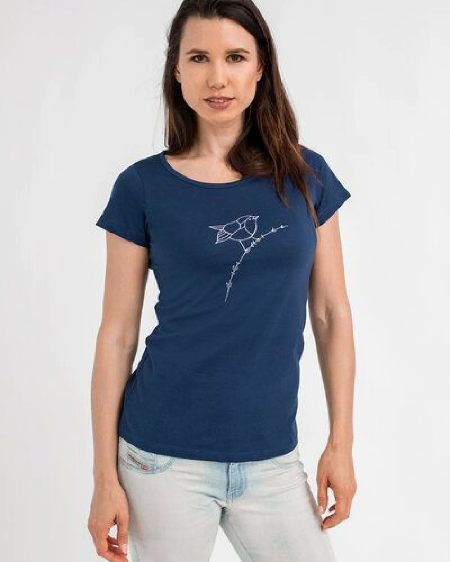 Brandless Basic Bio T-Shirt (ladies) Nr.2 Rotkehlchen GOTS 155g/m² – Ansicht 2
