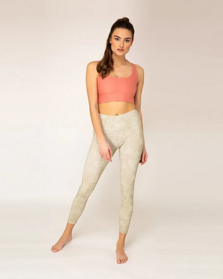 woodlike High Waist Leggings - Lotus