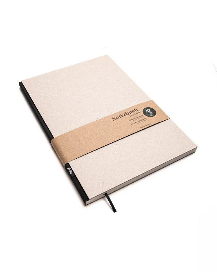 tyyp Nachhaltiges großes Design-Notizbuch (Recyclingkarton)