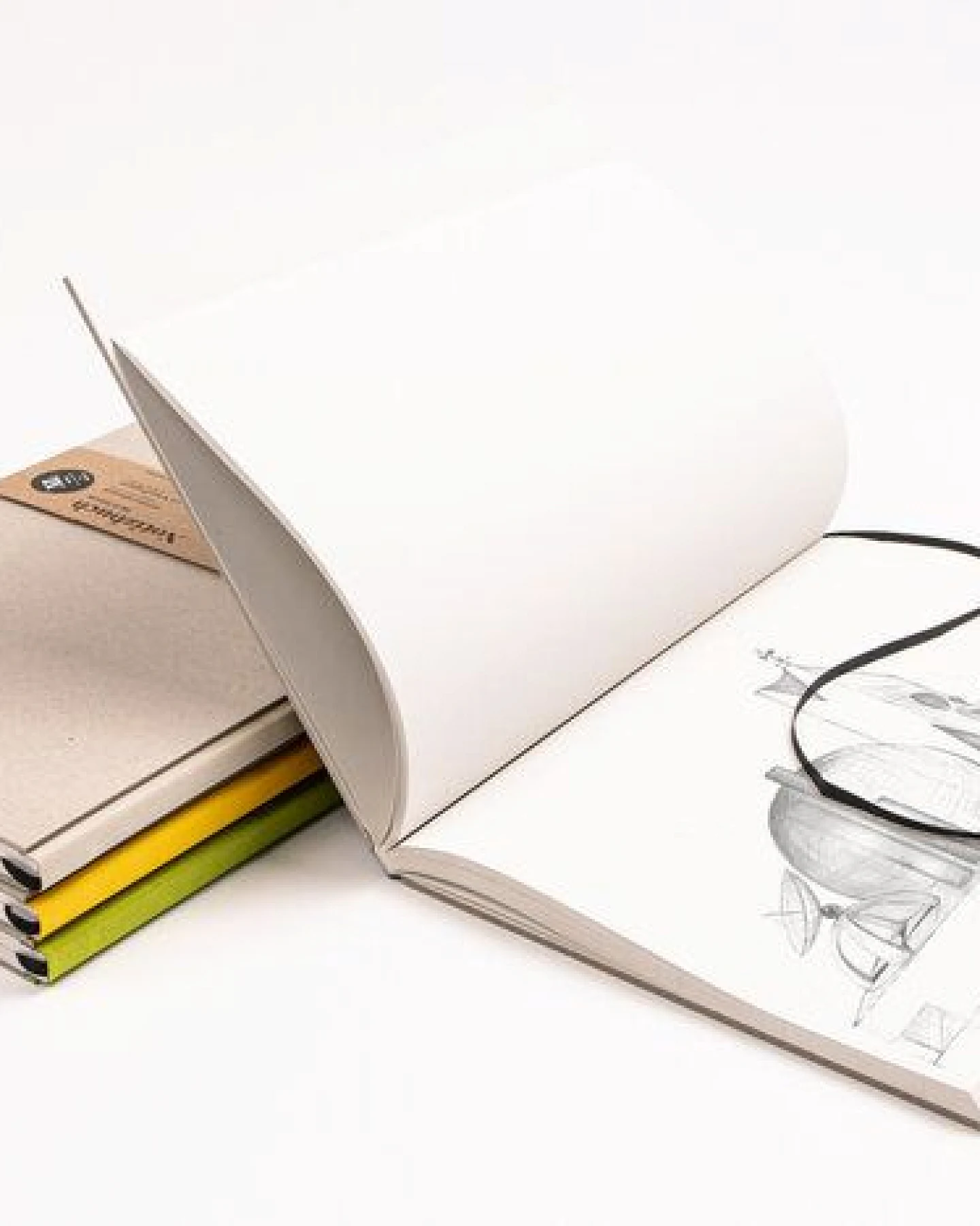tyyp Nachhaltiges großes Design-Notizbuch (Recyclingkarton) – Ansicht 2