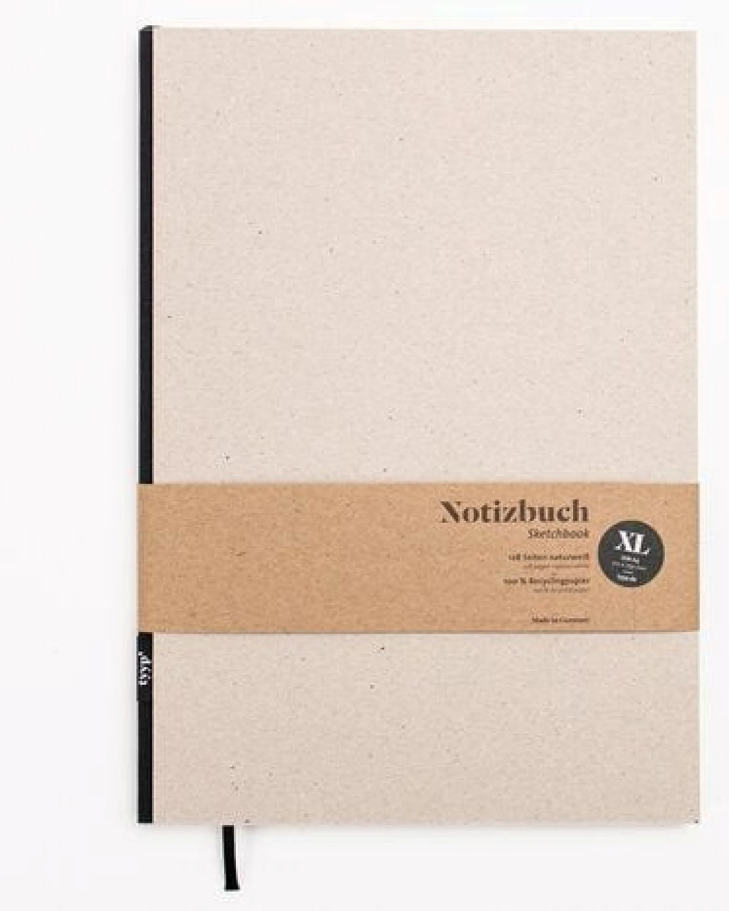 tyyp Nachhaltiges großes Design-Notizbuch (Recyclingkarton) – Ansicht 3