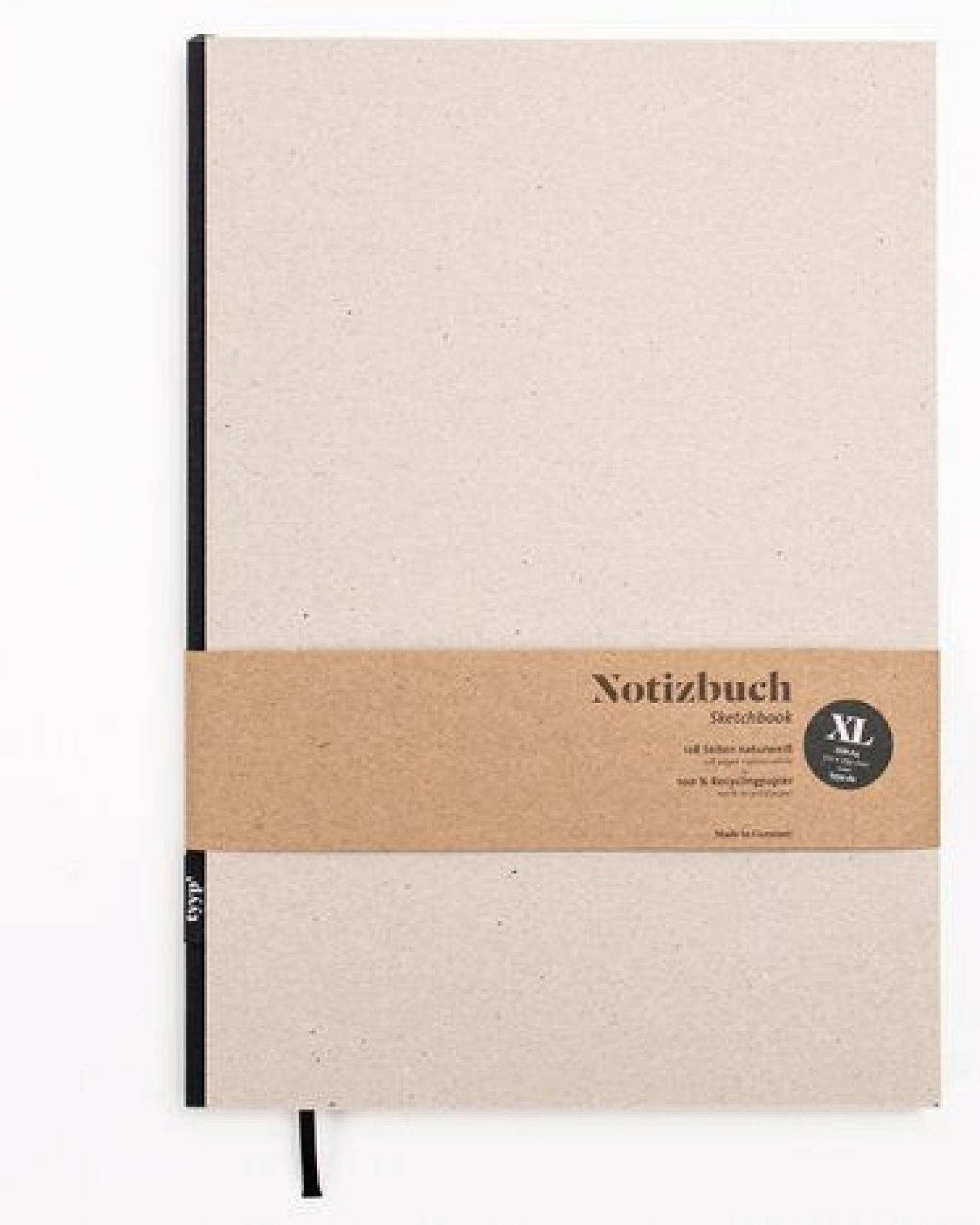 tyyp Nachhaltiges großes Design-Notizbuch (Recyclingkarton) – Ansicht 3