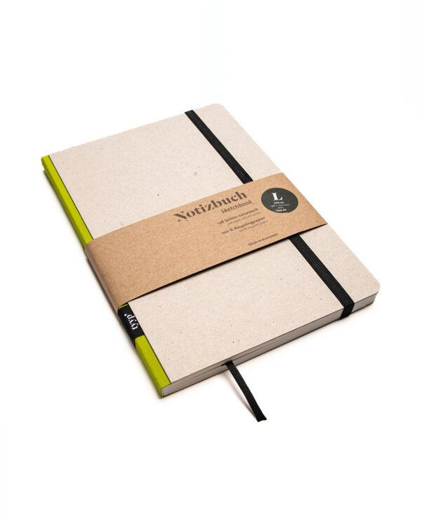tyyp Notizbuch A5 – 100% Recyclingpapier – handmade in Germany – Klassik Öko – Ansicht 2