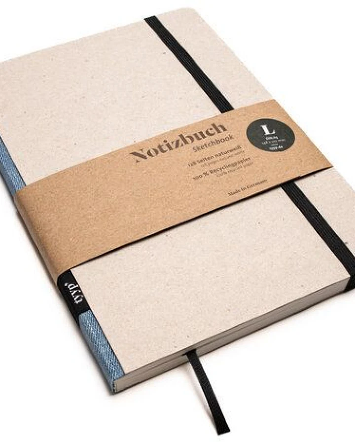 tyyp Notizbuch A5 – 100% Recyclingpapier – handmade in Germany – Klassik Öko