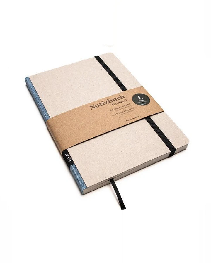 tyyp Notizbuch A5 – 100% Recyclingpapier – handmade in Germany – Klassik Öko