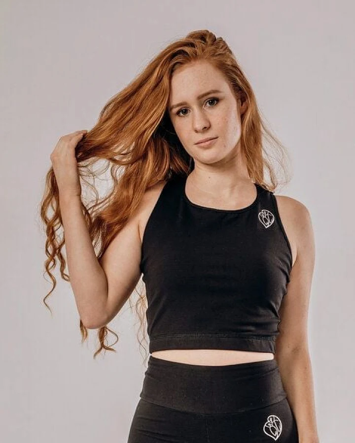 Flying Love Birds "Onyx" - Crop Top