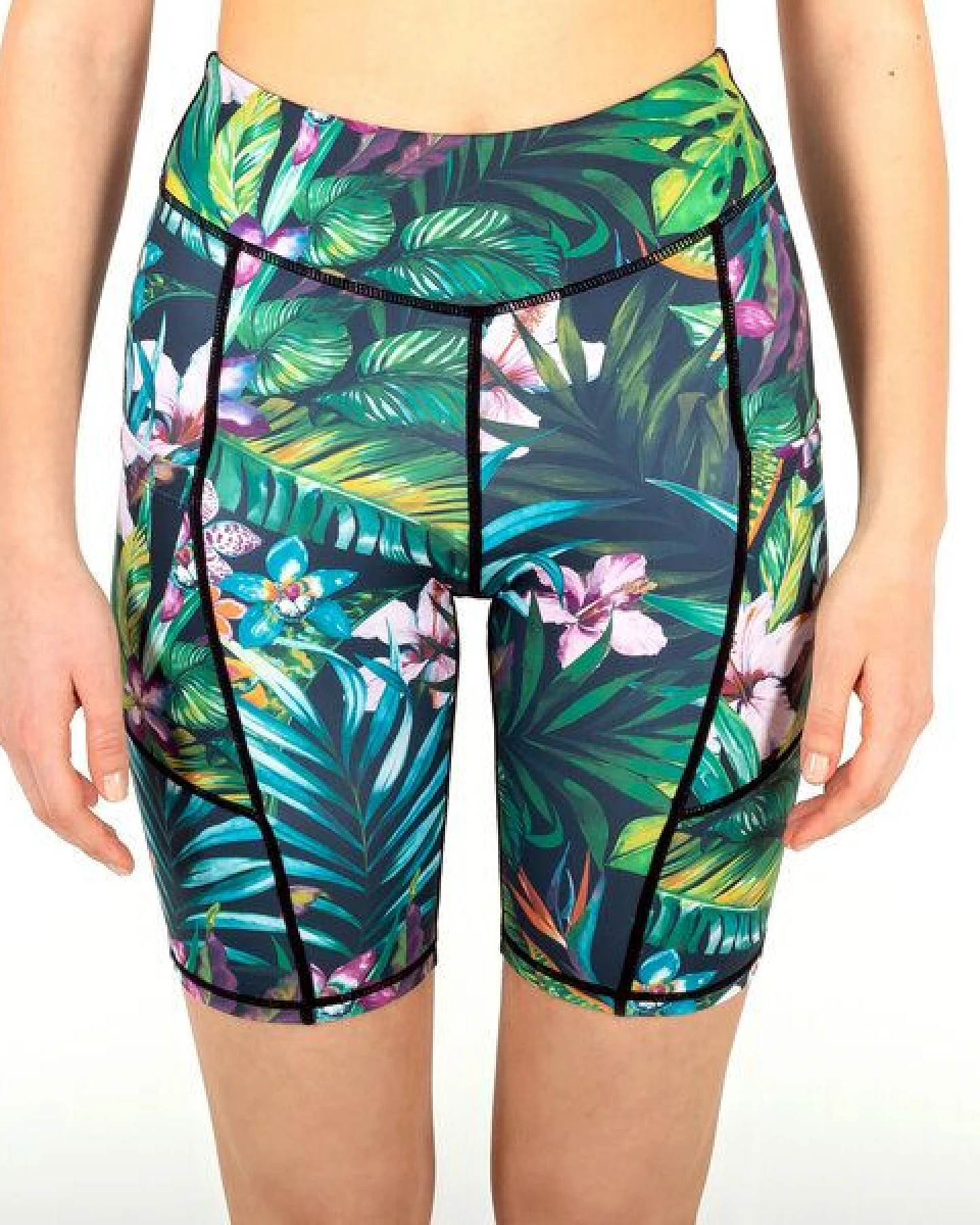 Yoga Hero Biker Shorts mit drei Eingrifftaschen – Ansicht 3