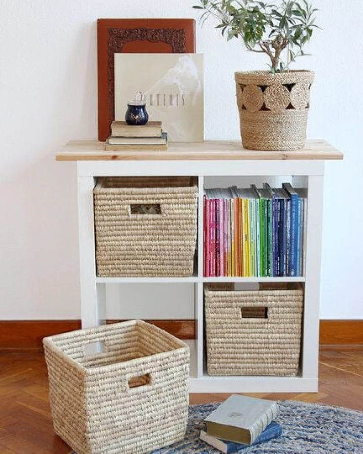 GLOBO Fair Trade Korb REGAL, Palmbatt