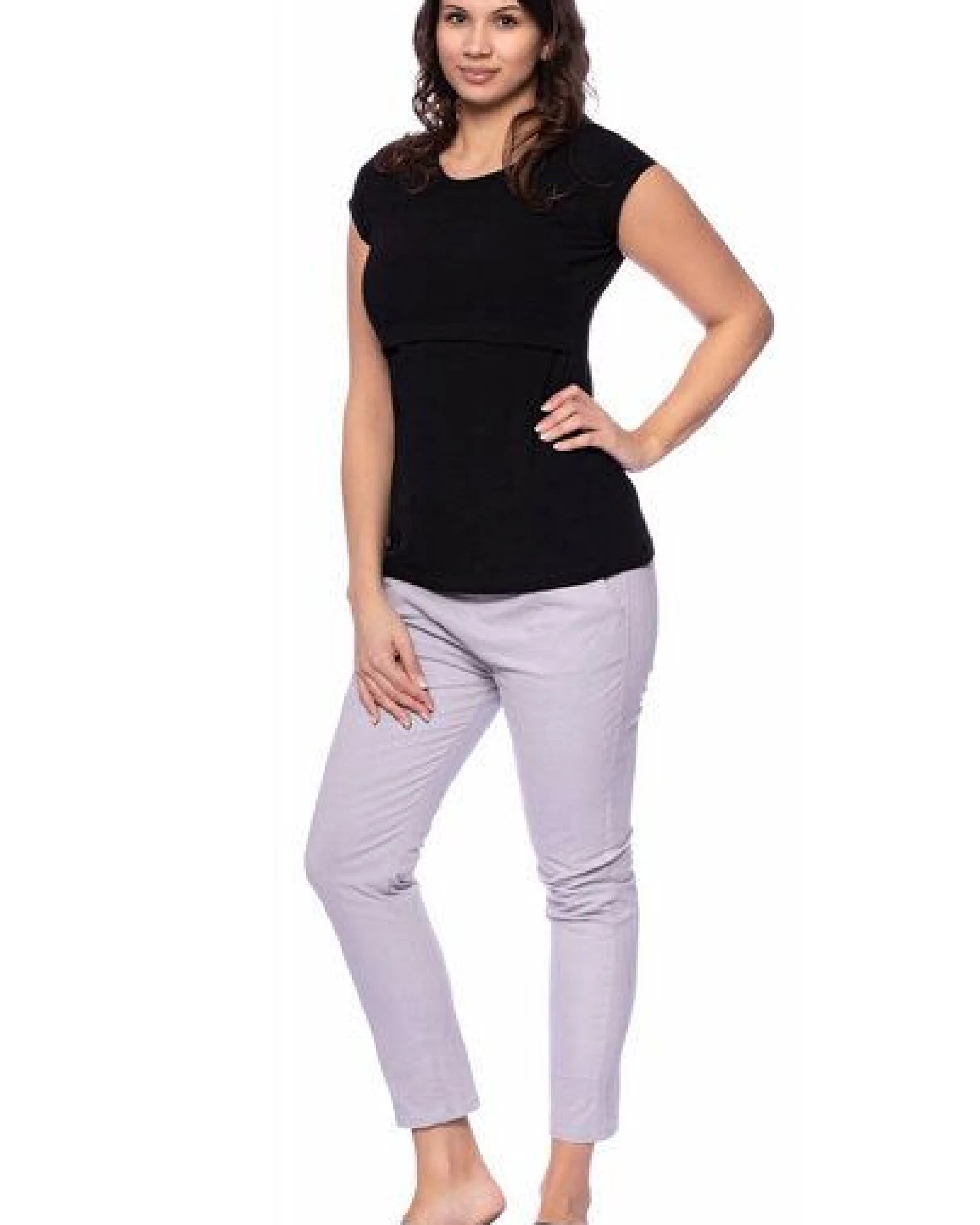 Milchshake 103 BASIC Umstands- und Stillshirt kurzarm aus Bio-Baumwolle – Ansicht 2