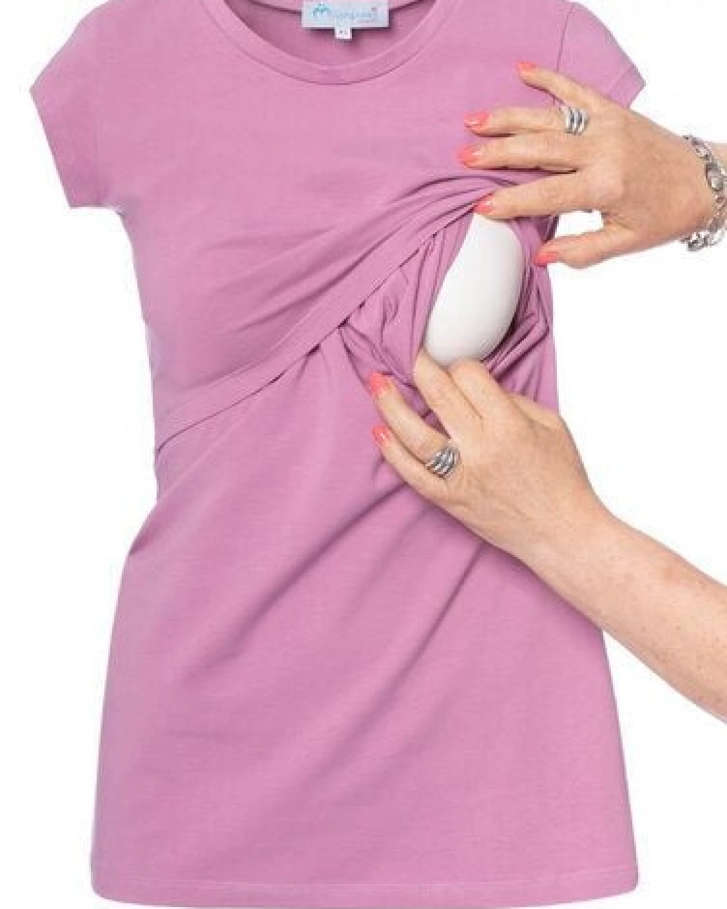 Milchshake 103 BASIC Umstands- und Stillshirt kurzarm aus Bio-Baumwolle – Ansicht 4
