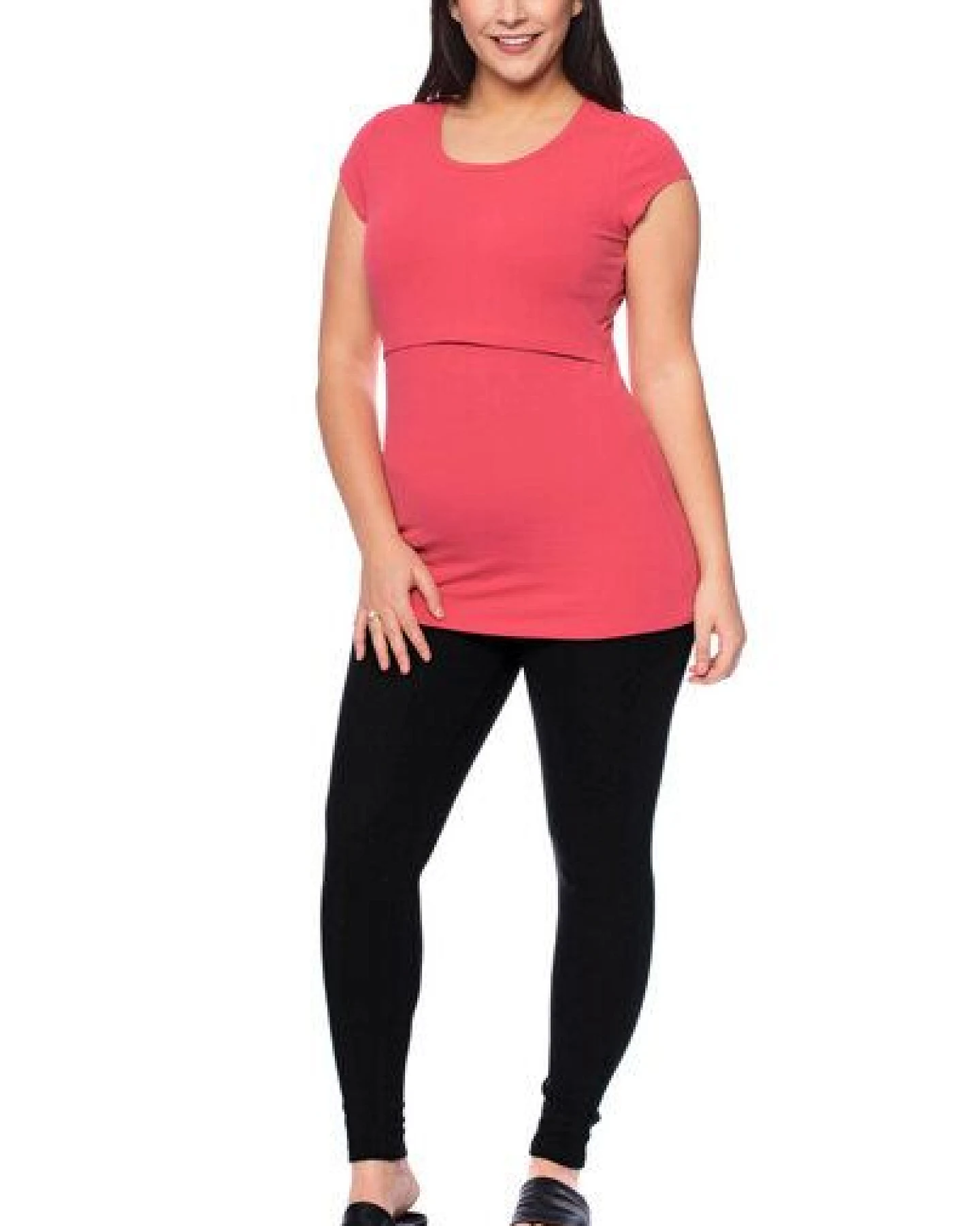Milchshake 103 BASIC Umstands- und Stillshirt kurzarm aus Bio-Baumwolle – Ansicht 2