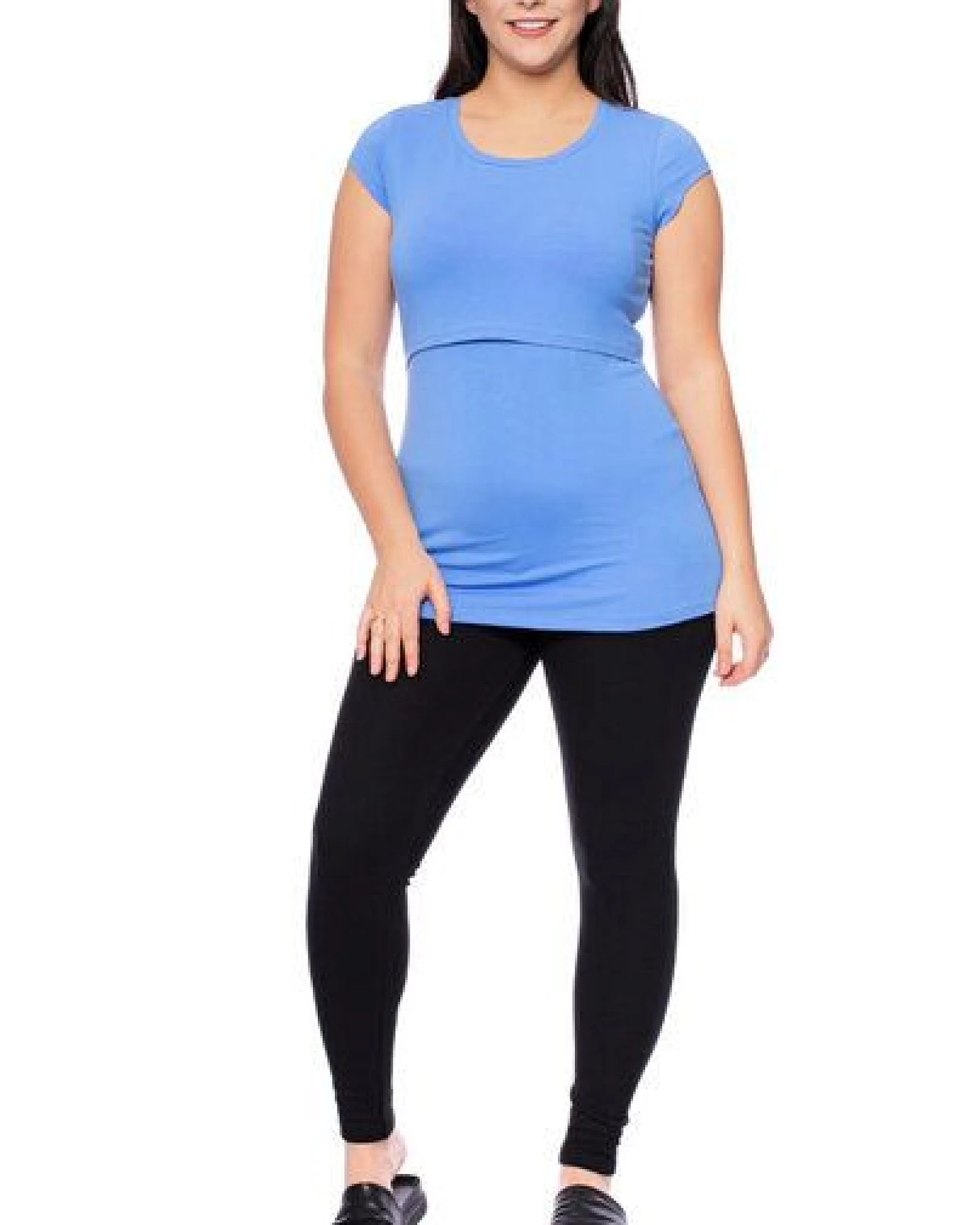 Milchshake 103 BASIC Umstands- und Stillshirt kurzarm aus Bio-Baumwolle – Ansicht 2