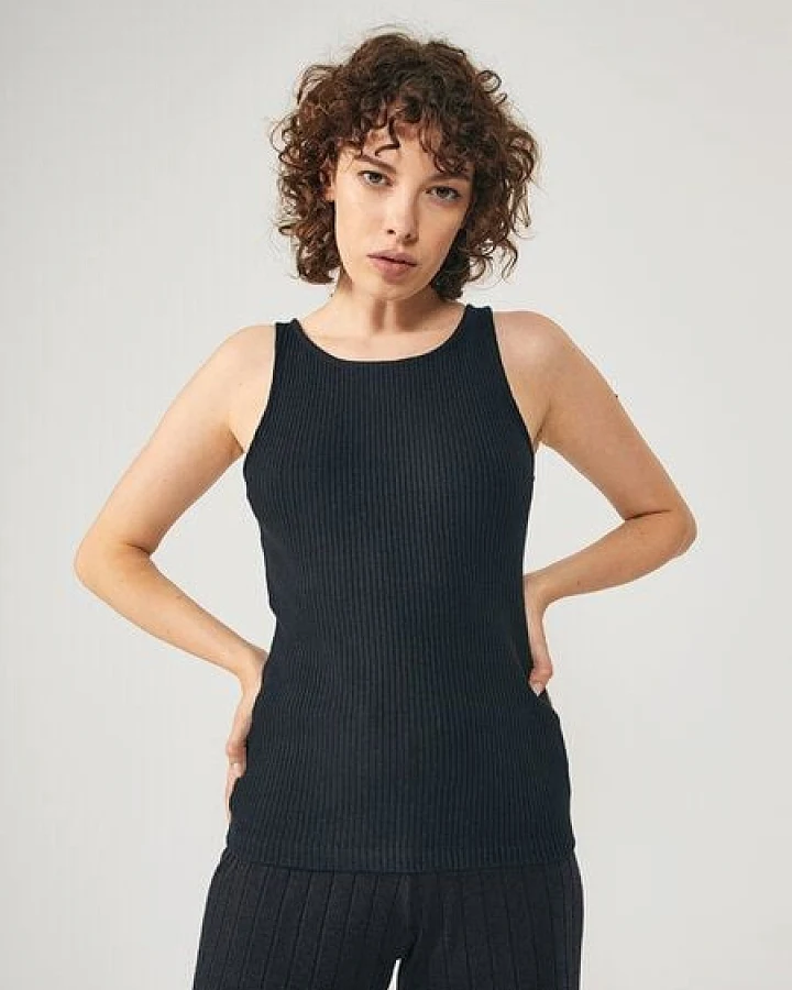 NINE TO FIVE #ammer - Damen Ripp Tank Top aus Bio-Baumwolle