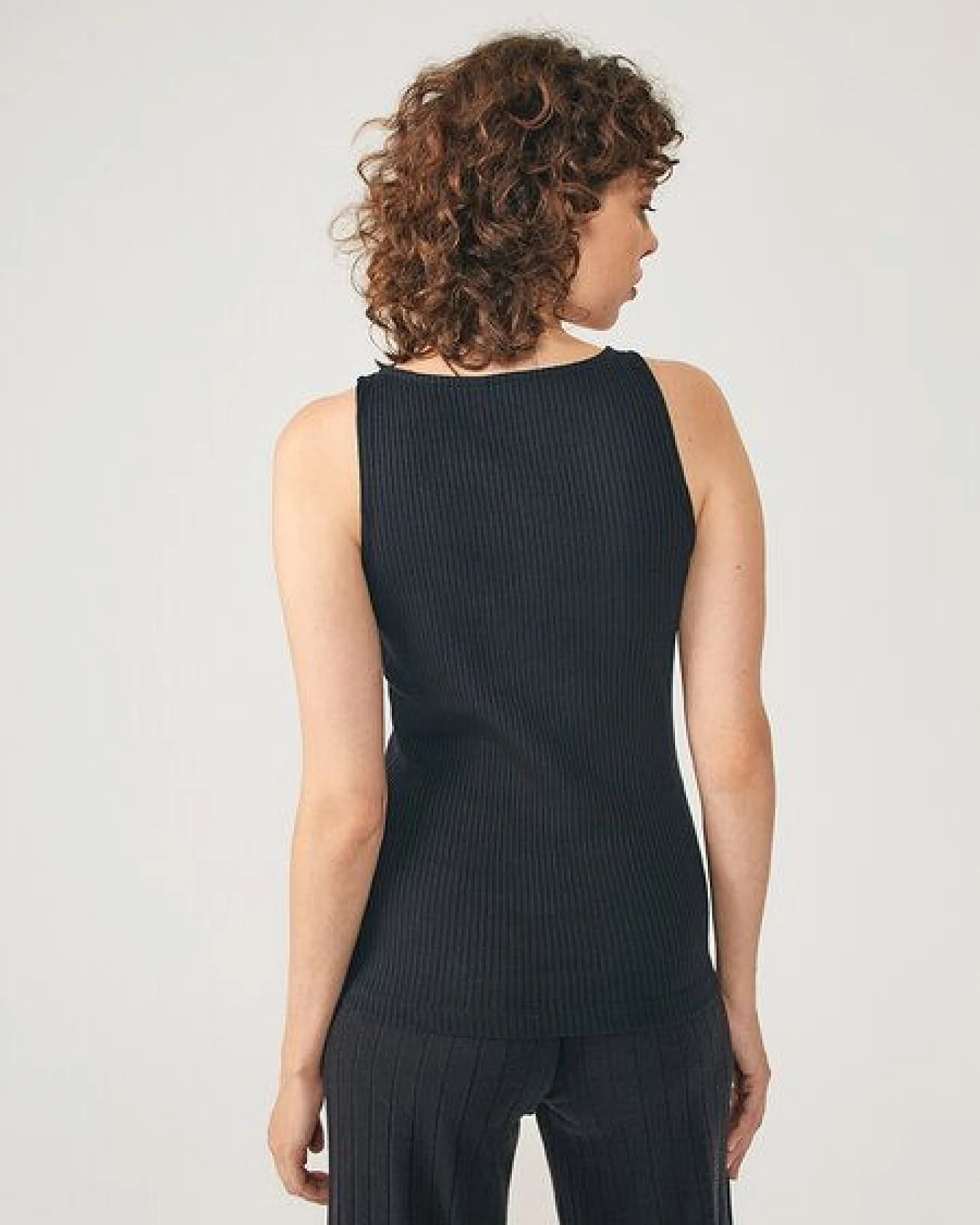 NINE TO FIVE #ammer - Damen Ripp Tank Top aus Bio-Baumwolle – Ansicht 3