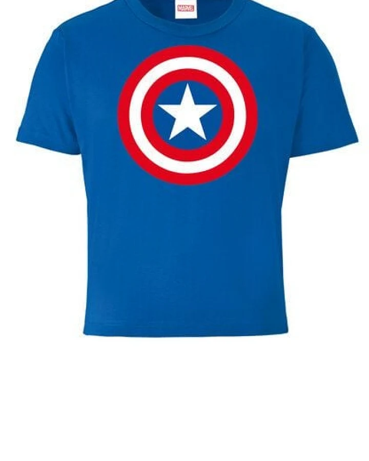 LOGOSH!RT LOGOSHIRT - Marvel - Captain America - Shield - Logo - Kinder - Bio T-Shirt