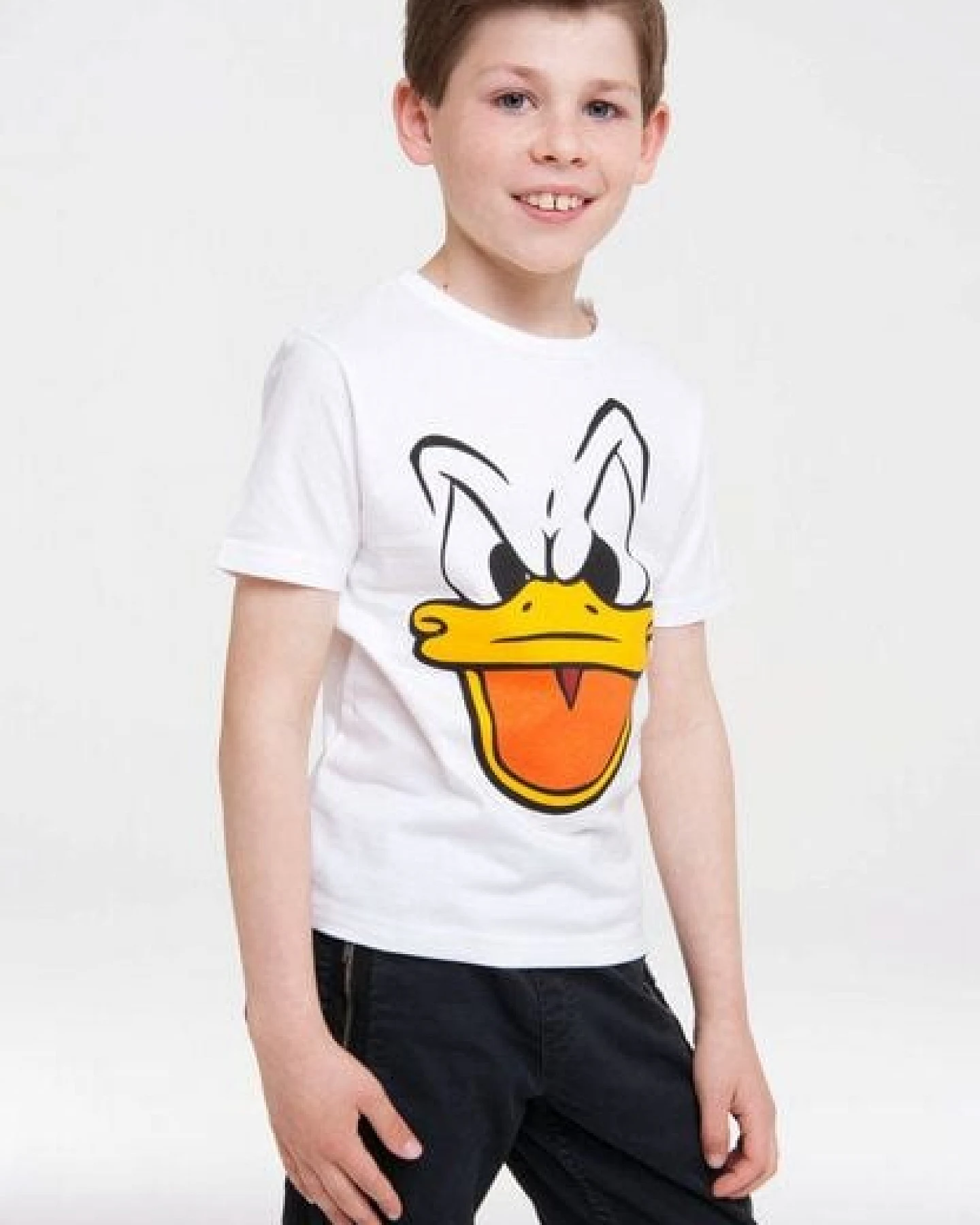 LOGOSH!RT LOGOSHIRT - Disney - Donald Duck - Gesicht - Kinder Bio - Organic T-Shirt Print – Ansicht 4