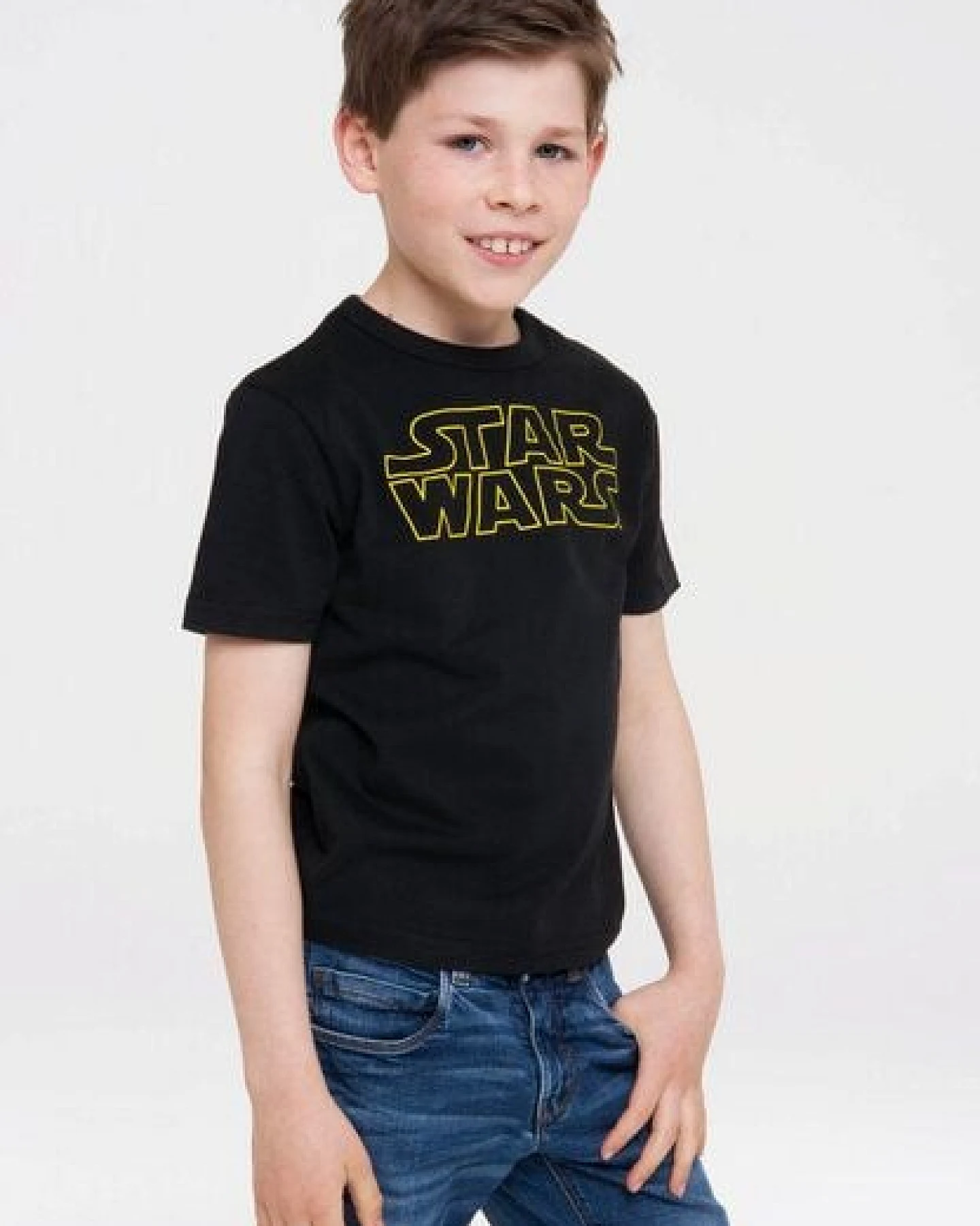 LOGOSH!RT LOGOSHIRT - Star Wars - Schriftzug - Logo - Organic - Bio T-Shirt Print - Kinder – Ansicht 3