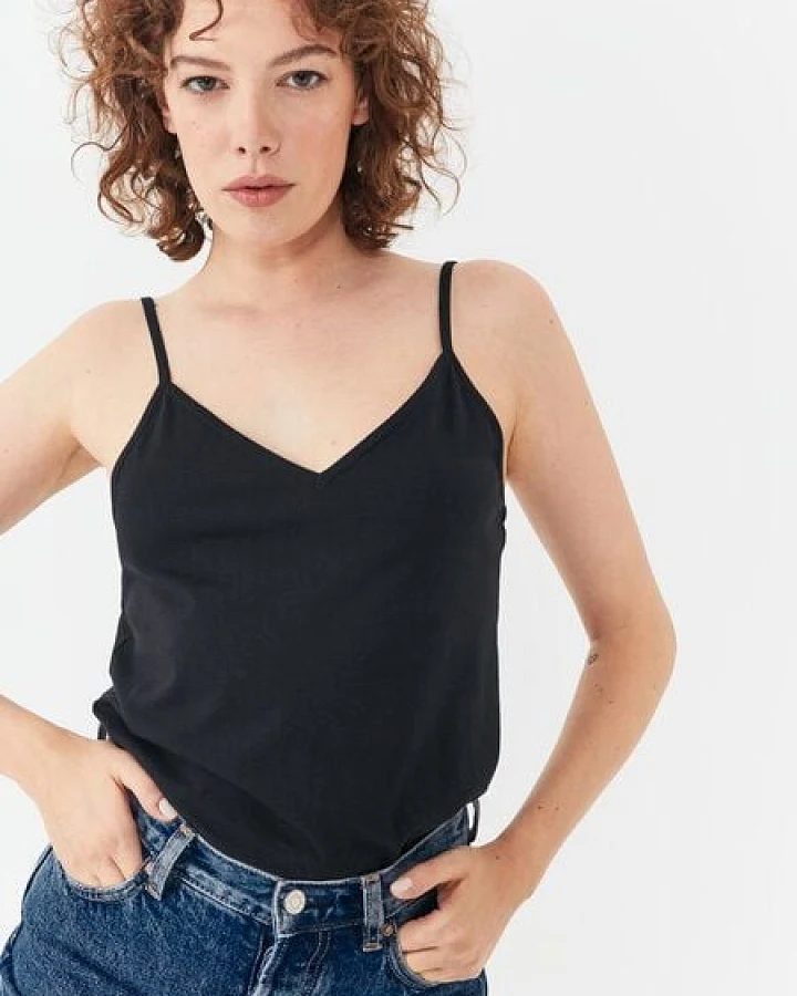 NINE TO FIVE #chiem - Damen Camisole Top aus Bio-Baumwolle
