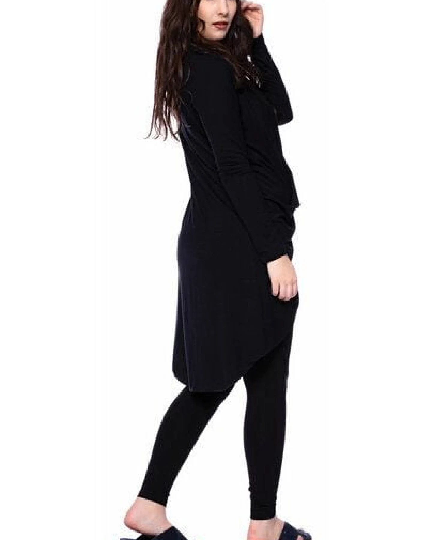 Ingoria ADALIA Jersey Tunika in figurschmeichelnder Wickel-Optik – Ansicht 4
