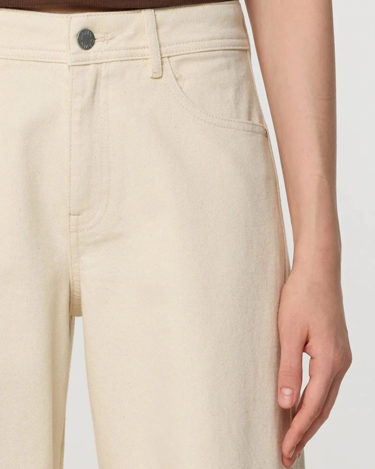 Jeans Ash Barrel Ecru – Ansicht 5
