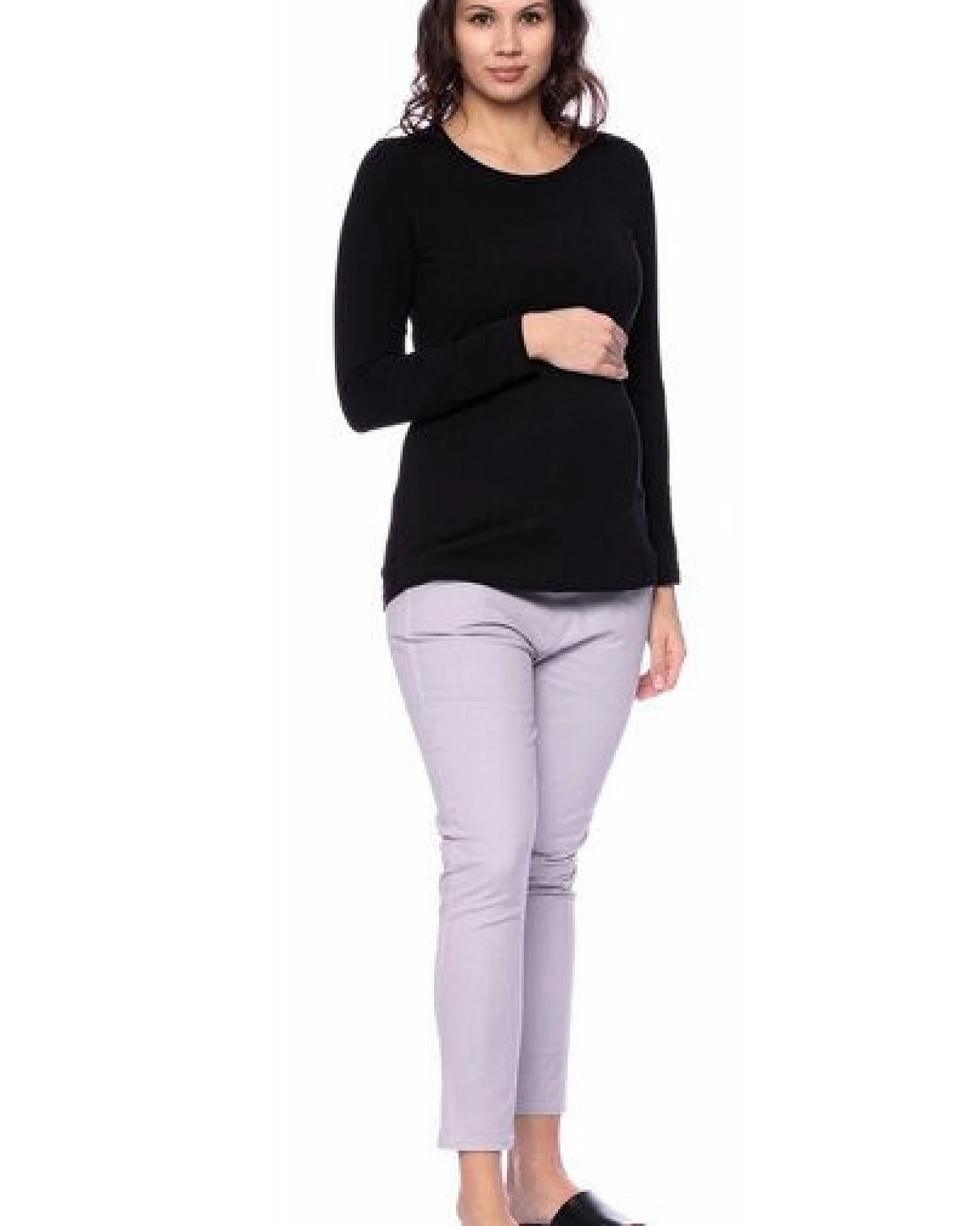 Milchshake 103 BASIC Umstands- und Stillshirt langarm aus Bio-Baumwolle – Ansicht 4