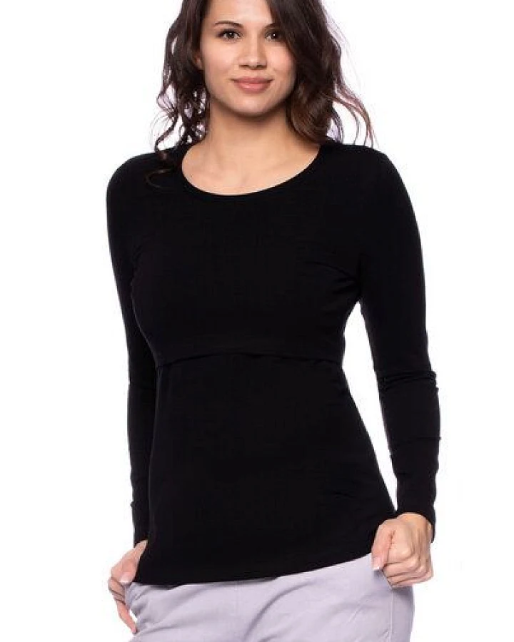 Milchshake 103 BASIC Umstands- und Stillshirt langarm aus Bio-Baumwolle