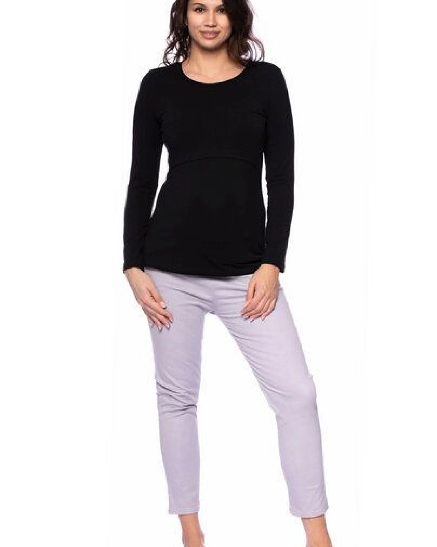 Milchshake 103 BASIC Umstands- und Stillshirt langarm aus Bio-Baumwolle – Ansicht 2