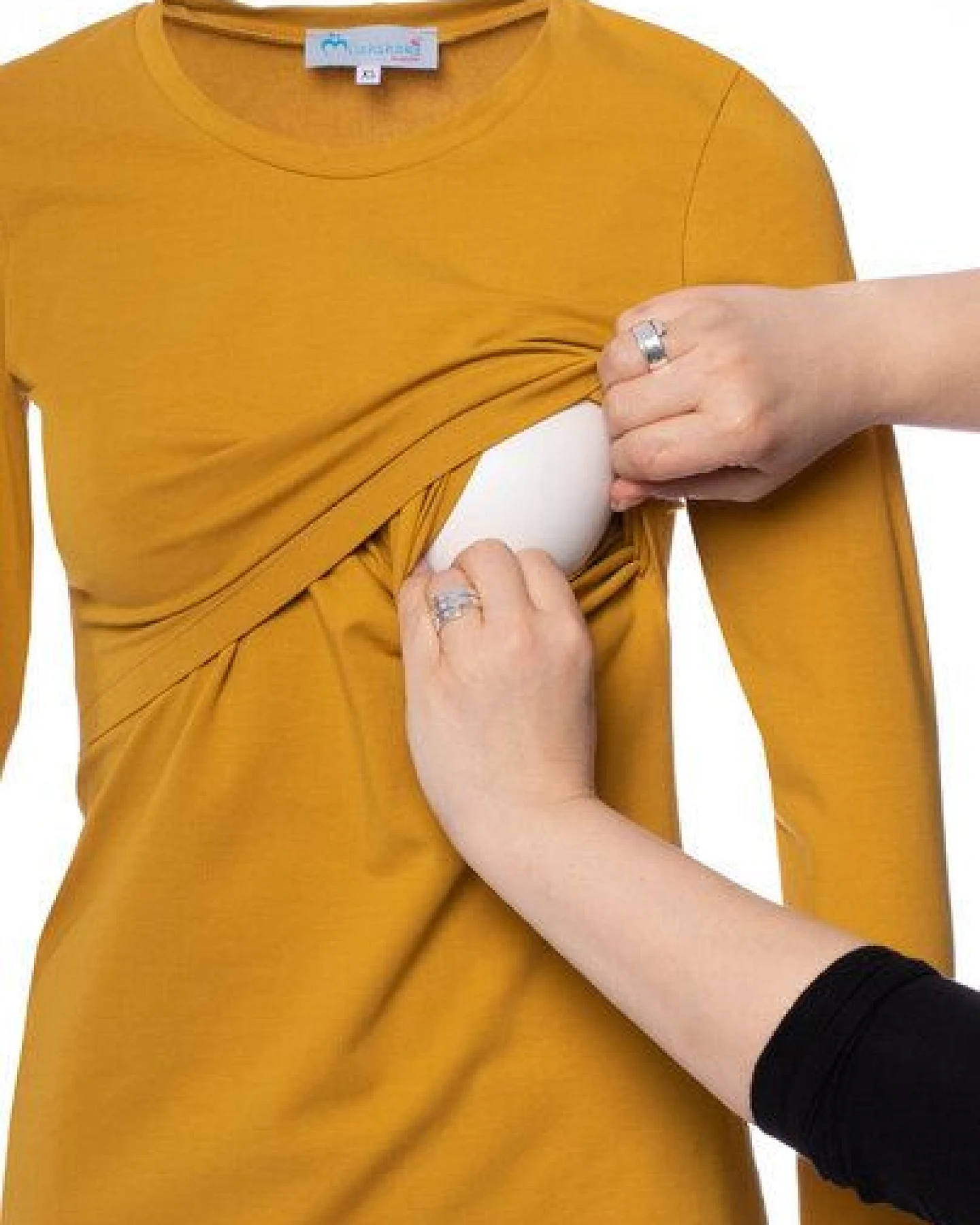 Milchshake 103 BASIC Umstands- und Stillshirt langarm aus Bio-Baumwolle – Ansicht 4
